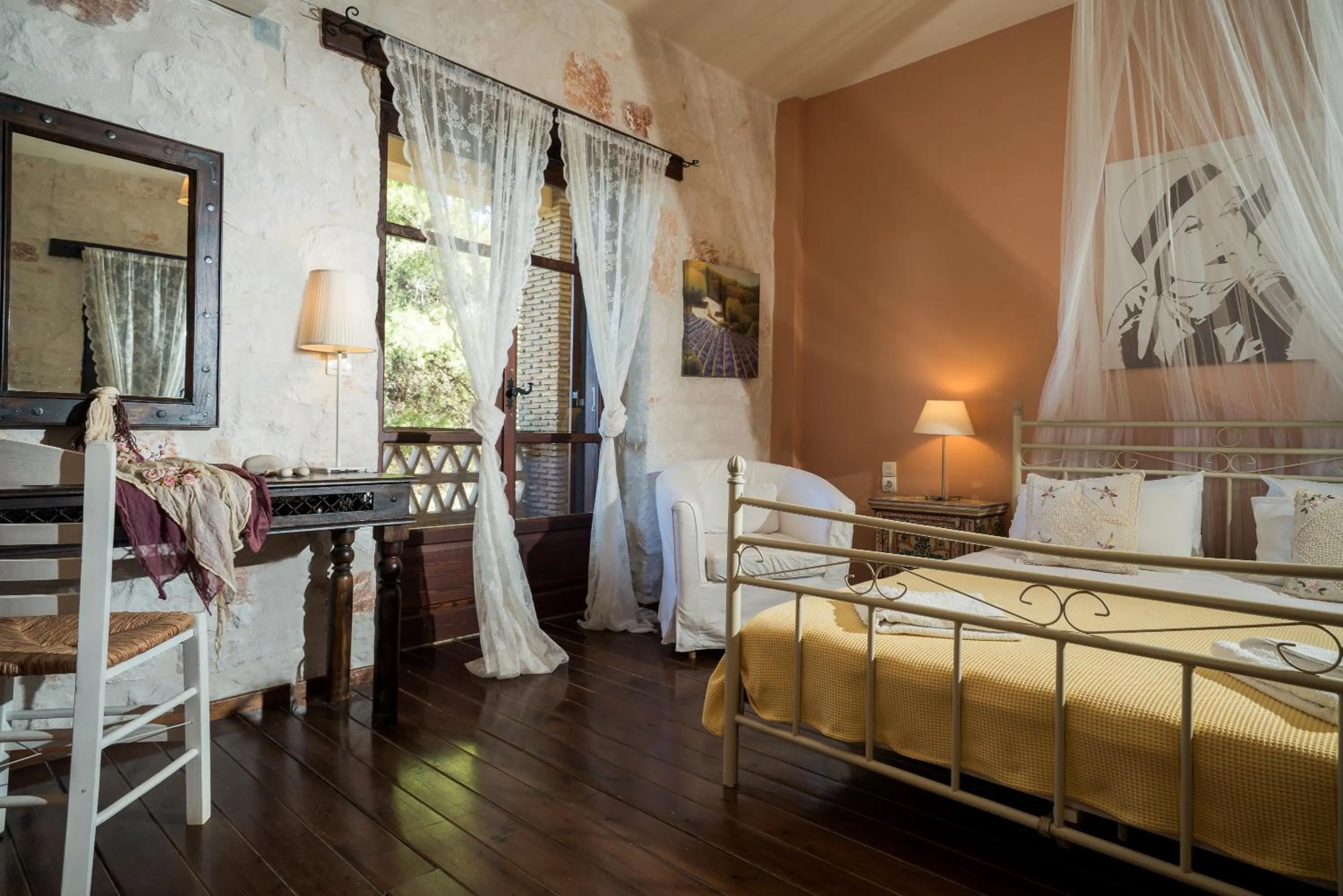 Decorative detail, Bed in Alegria Villas Complex