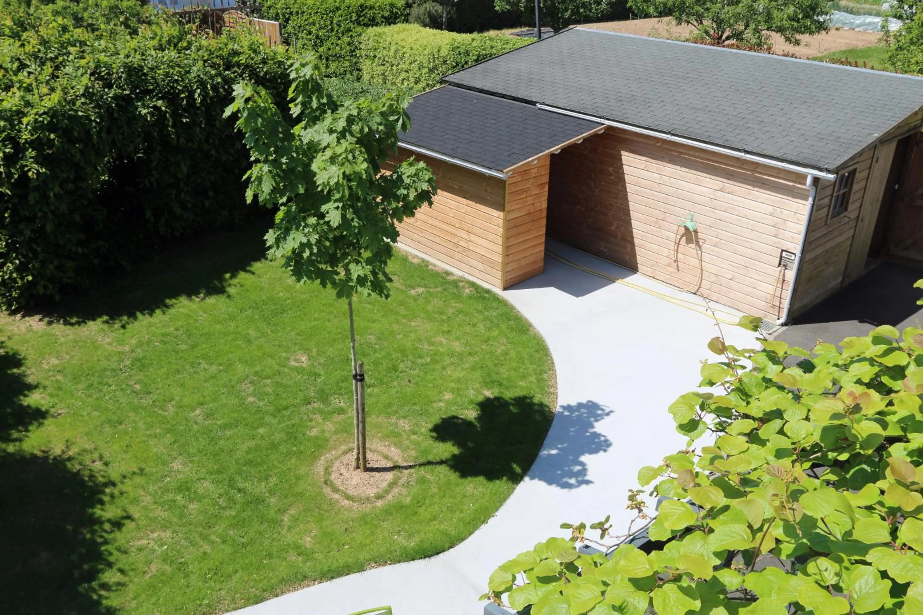 Garden view in Les 3 Vallées