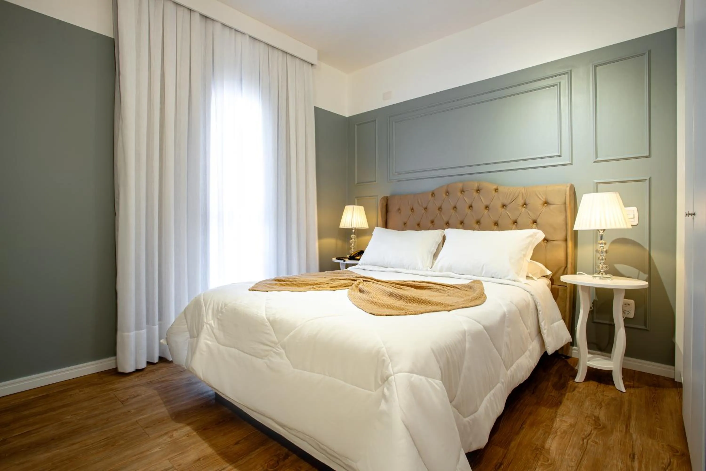 Bed in Hotel Petrópolis