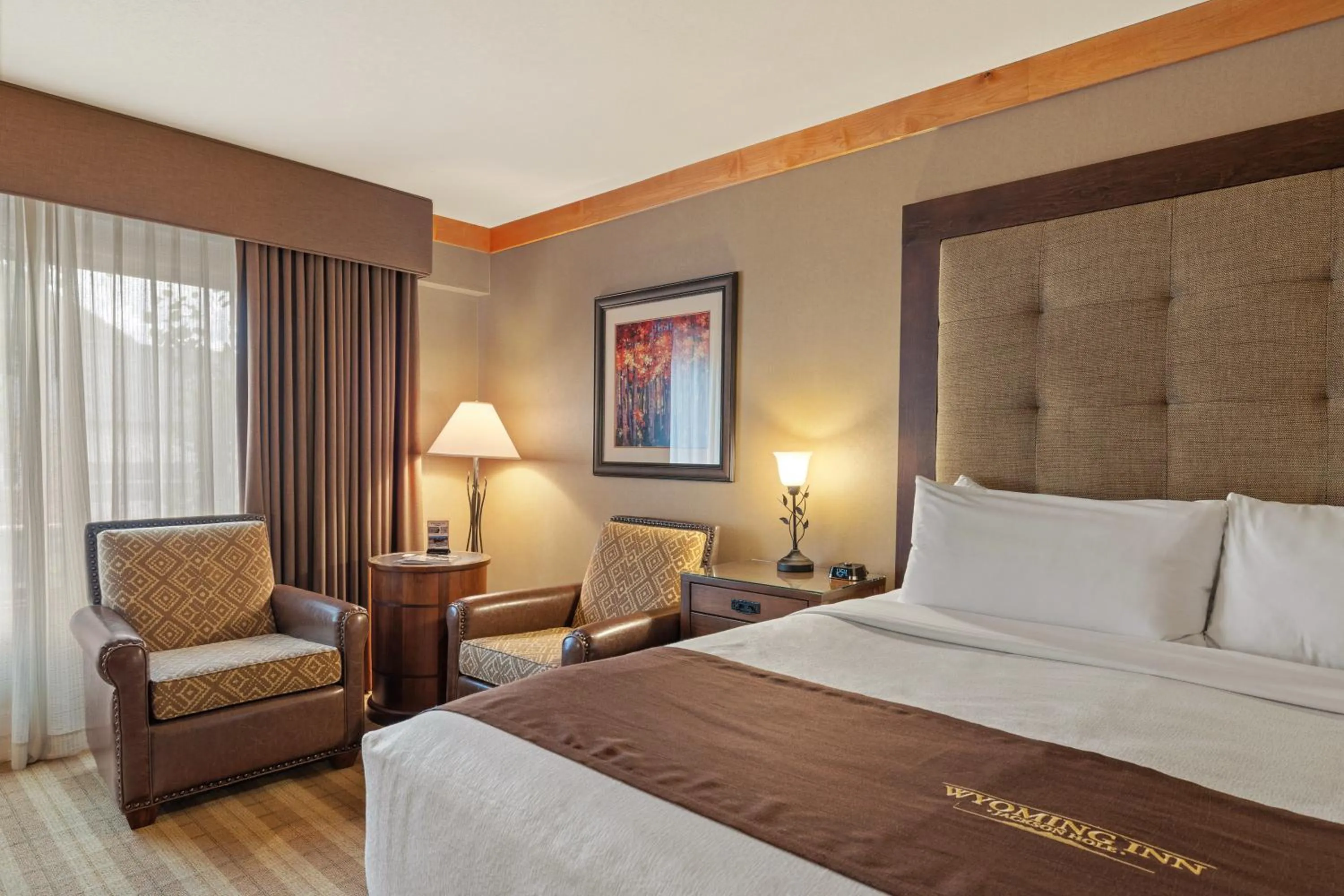 Bed in Wyoming Inn of Jackson Hole