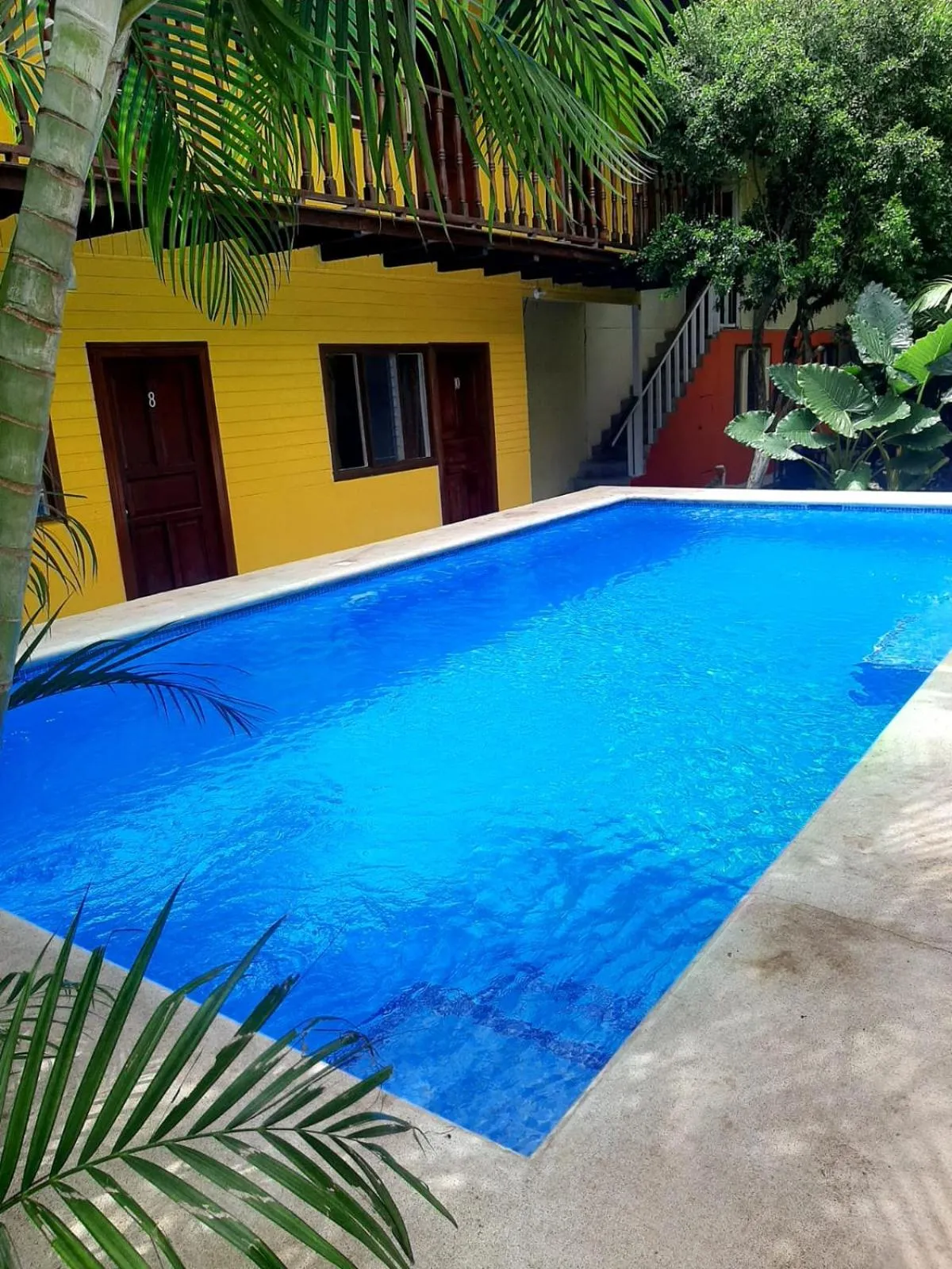 Pool view in Hotel Brasilito