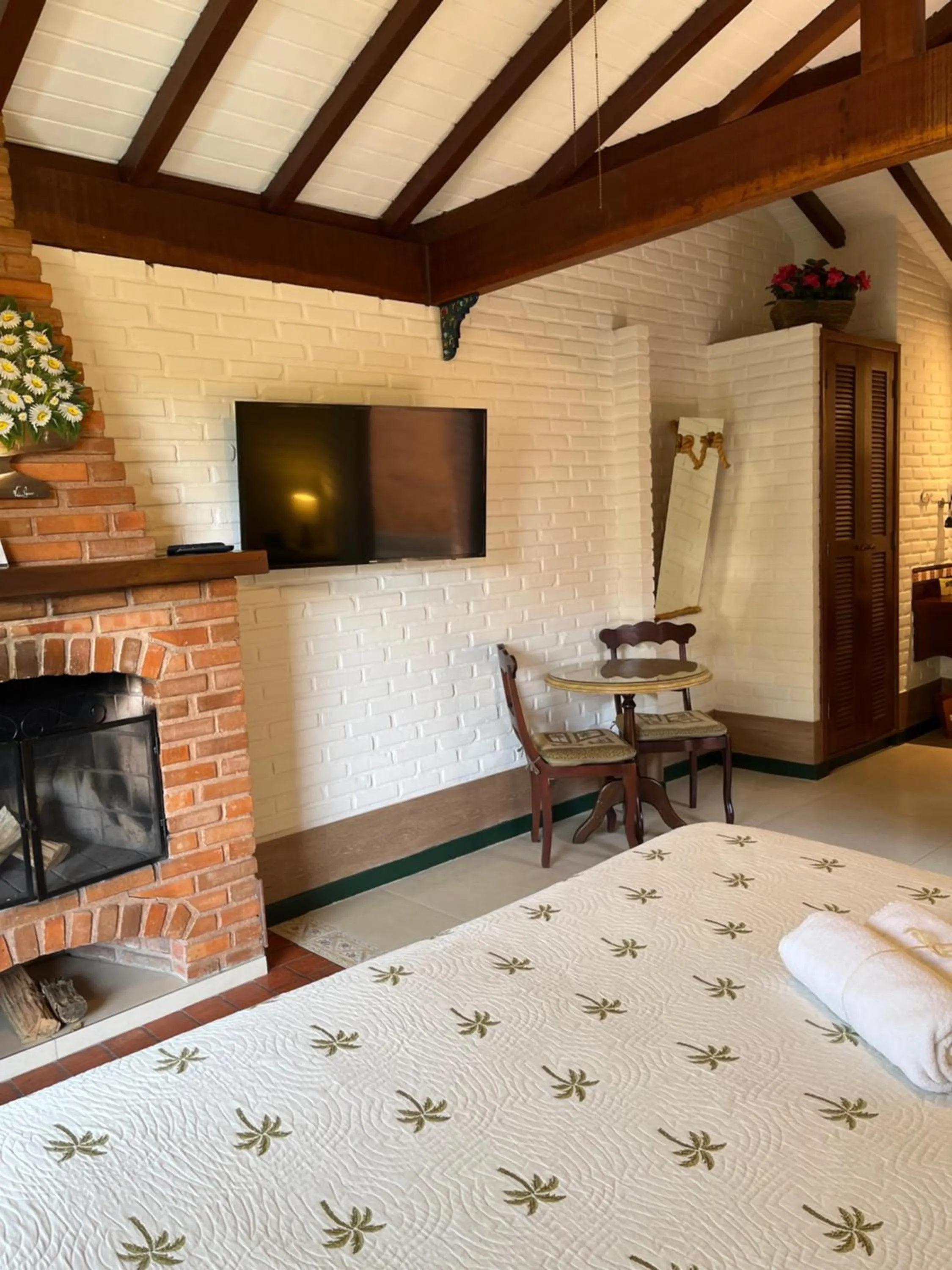 fireplace in Urikana Boutique Hotel