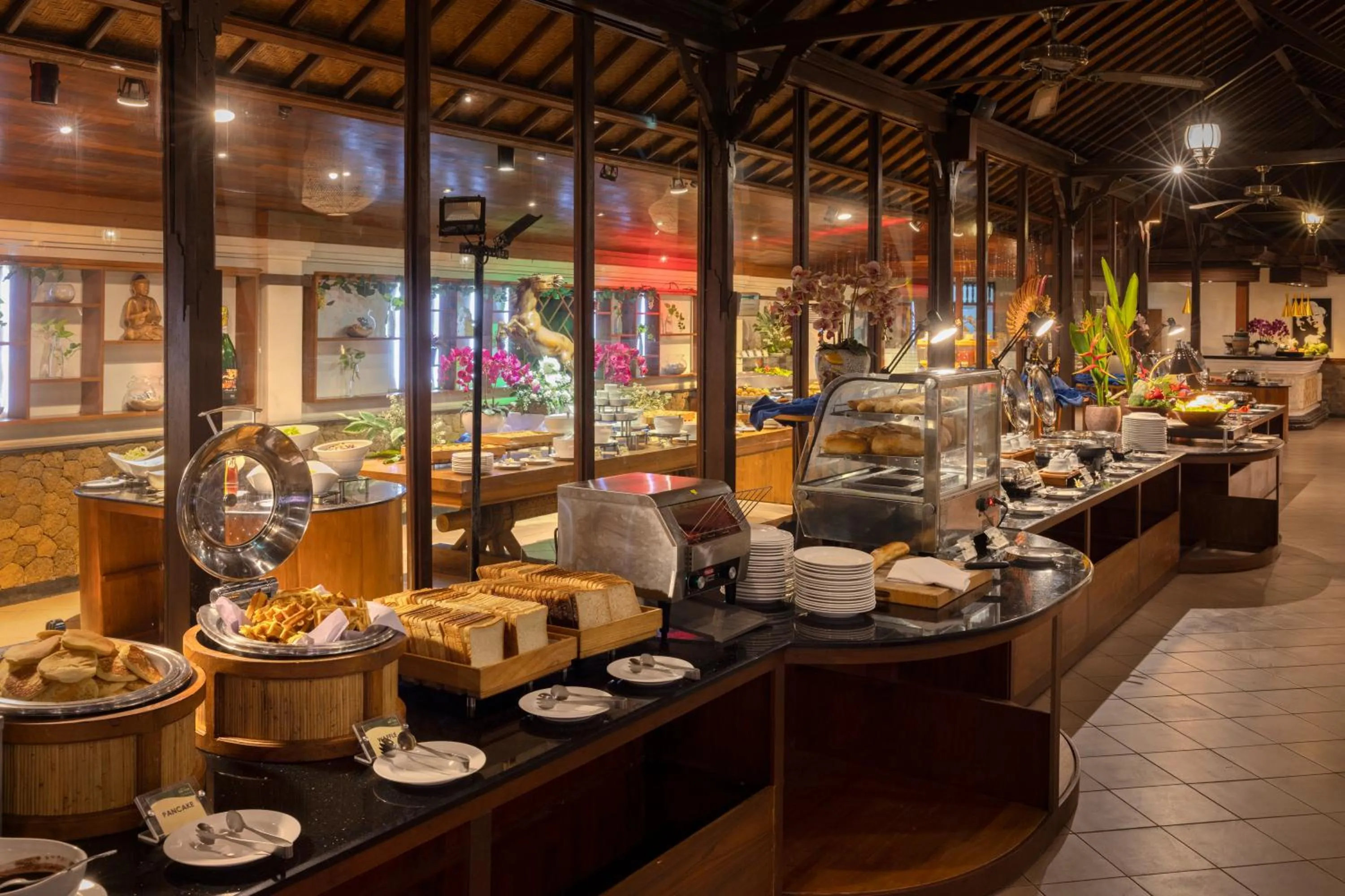 Buffet breakfast in Bali Tropic Resort & Spa - CHSE Certified