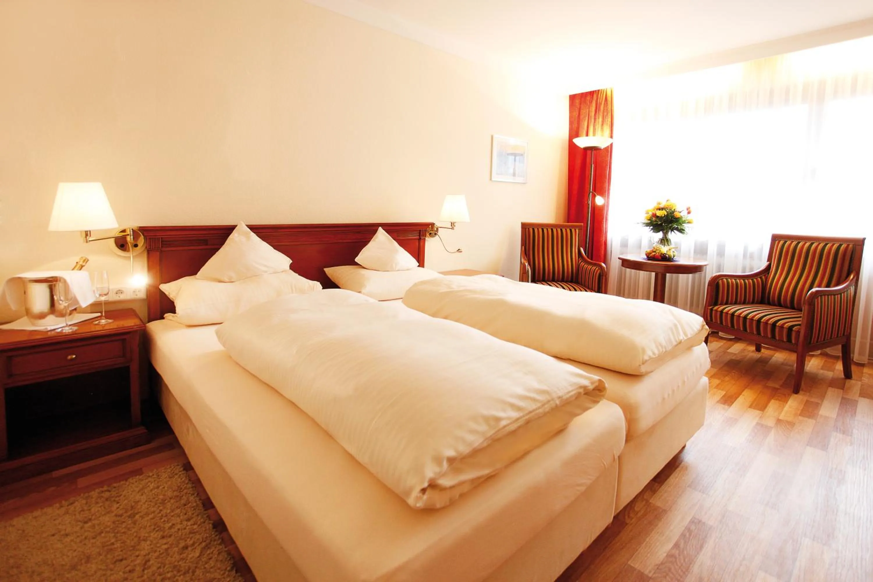 Bed in Hotel Quellenhof