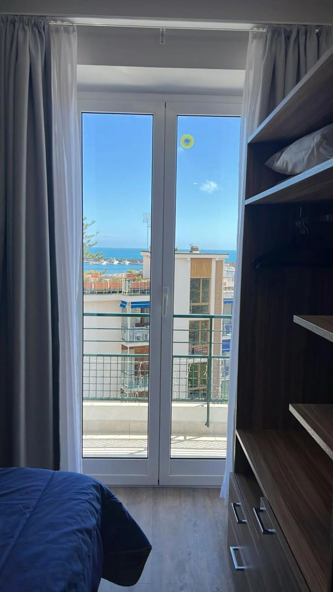 View (from property/room), Bed in Hotel Esperia