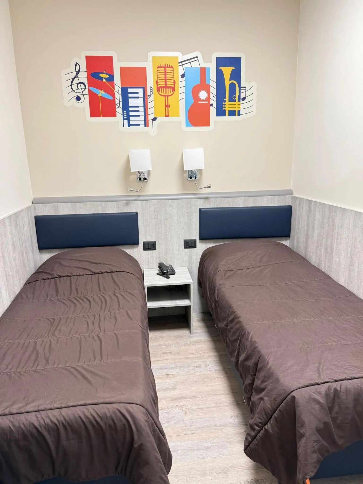 Bed in Hotel Esperia