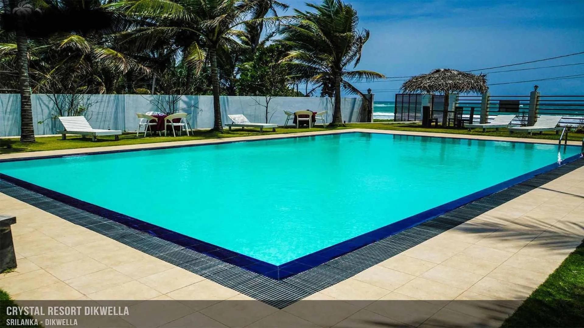 Pool view in Crystal Resort Dickwella