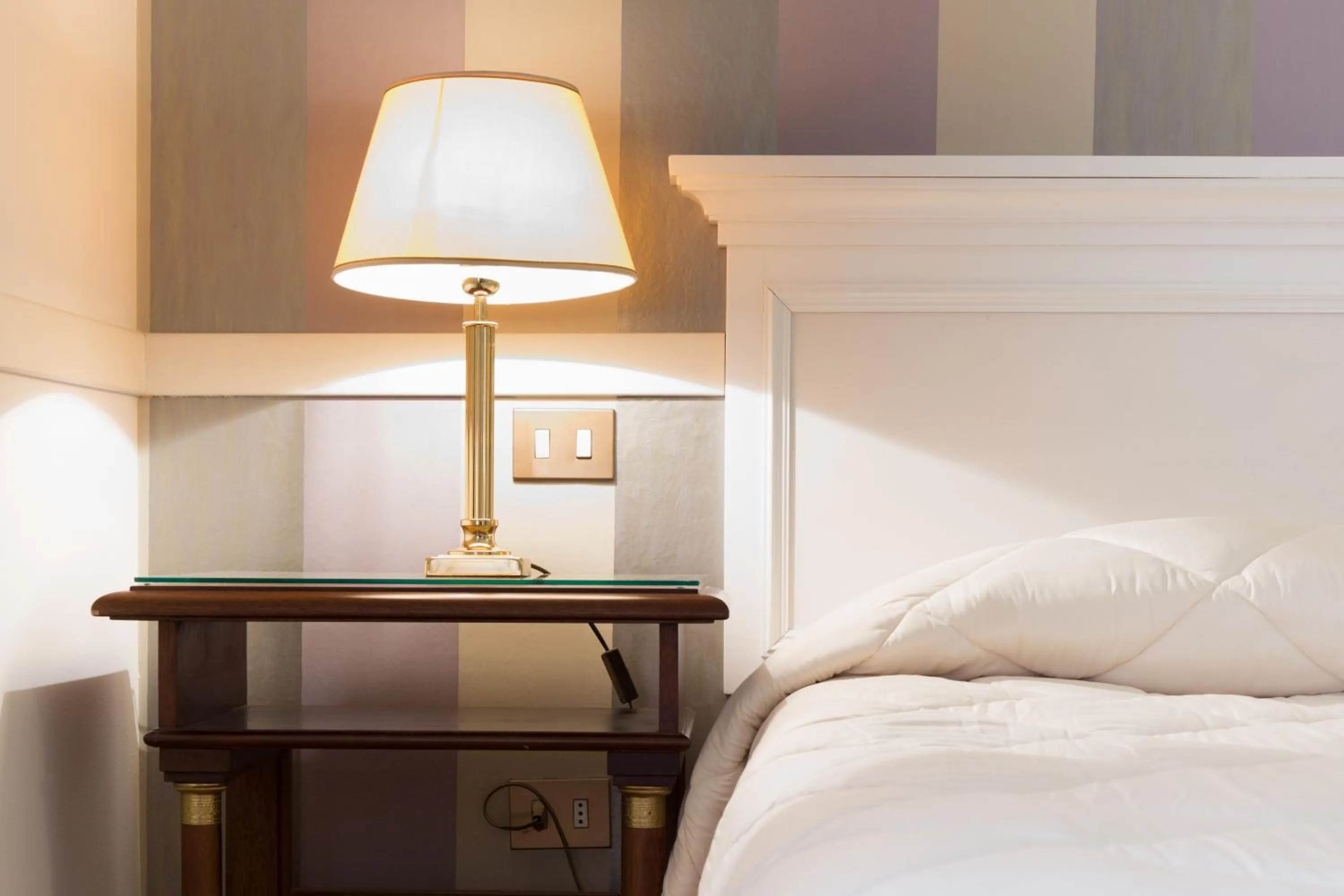 Decorative detail, Bed in Hotel Tuder