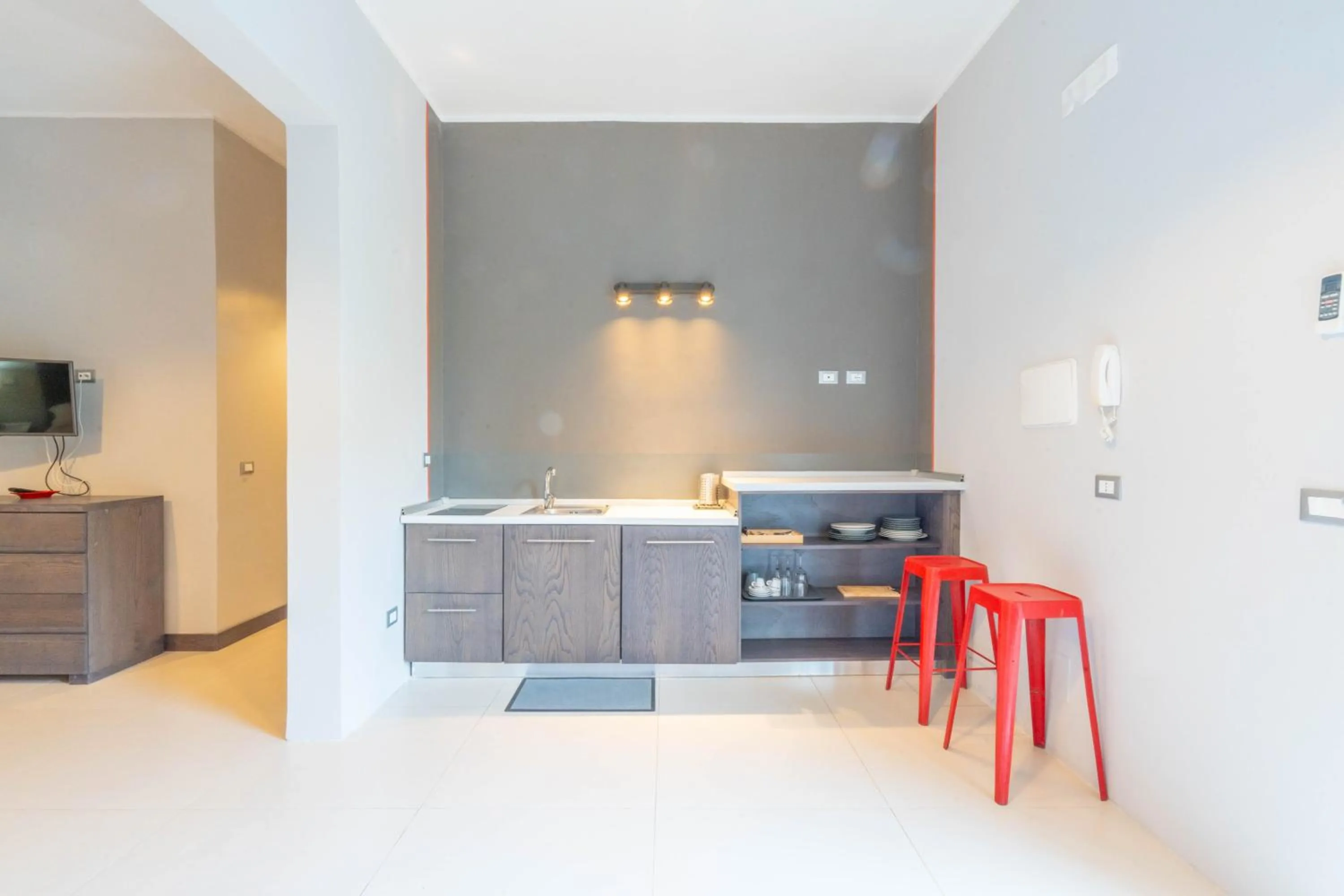 Kitchen or kitchenette in Hotel Santa Lucia