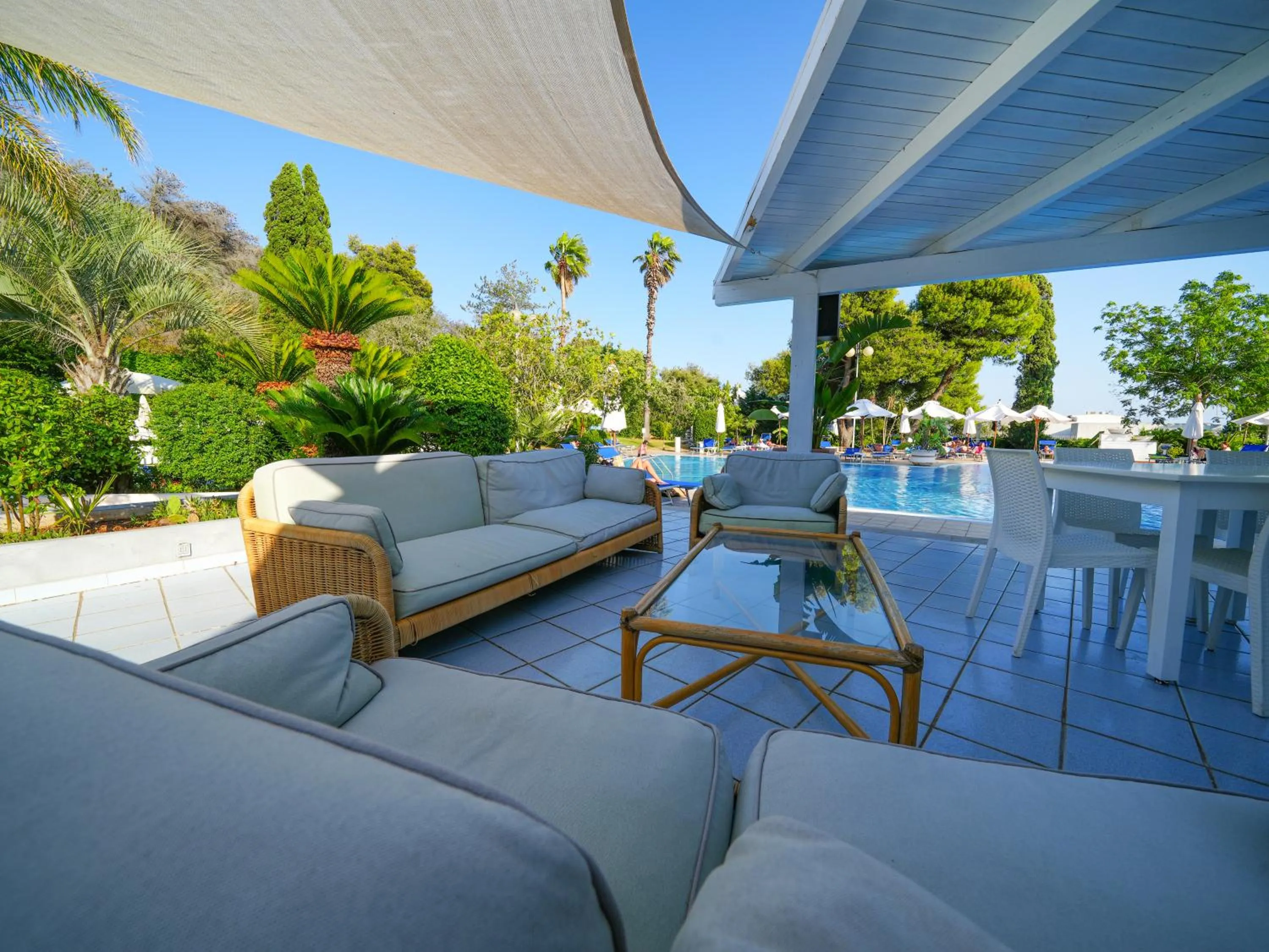 Patio in Hotel Santa Lucia