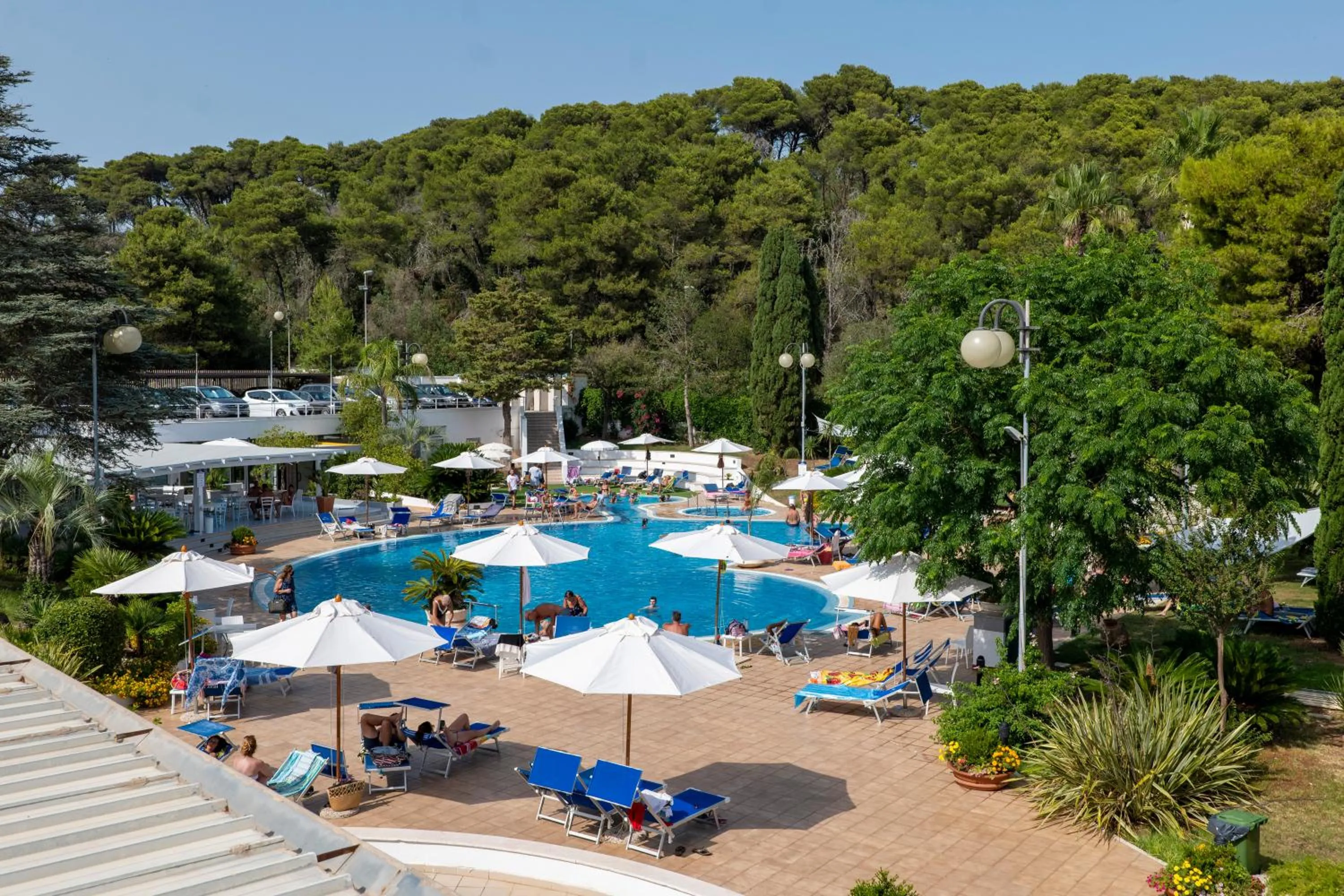 Pool view in Hotel Santa Lucia