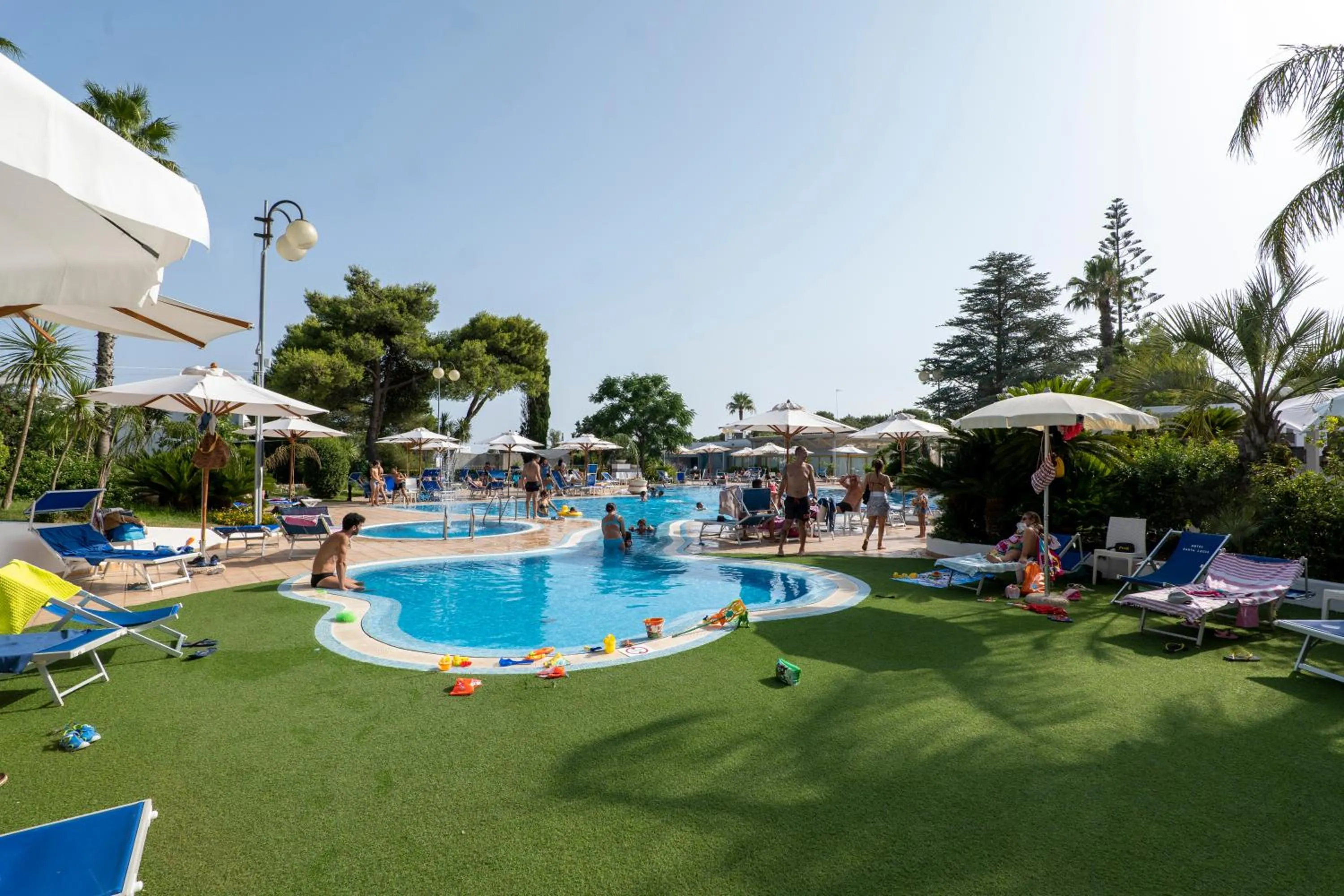 Pool view in Hotel Santa Lucia