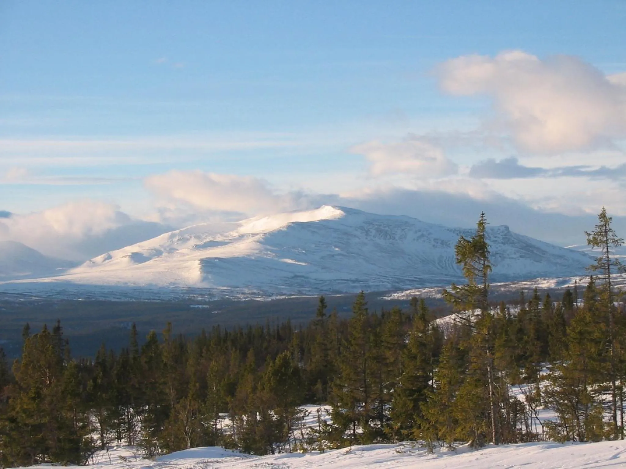 Mountain view in Vålådalens Fjällstation