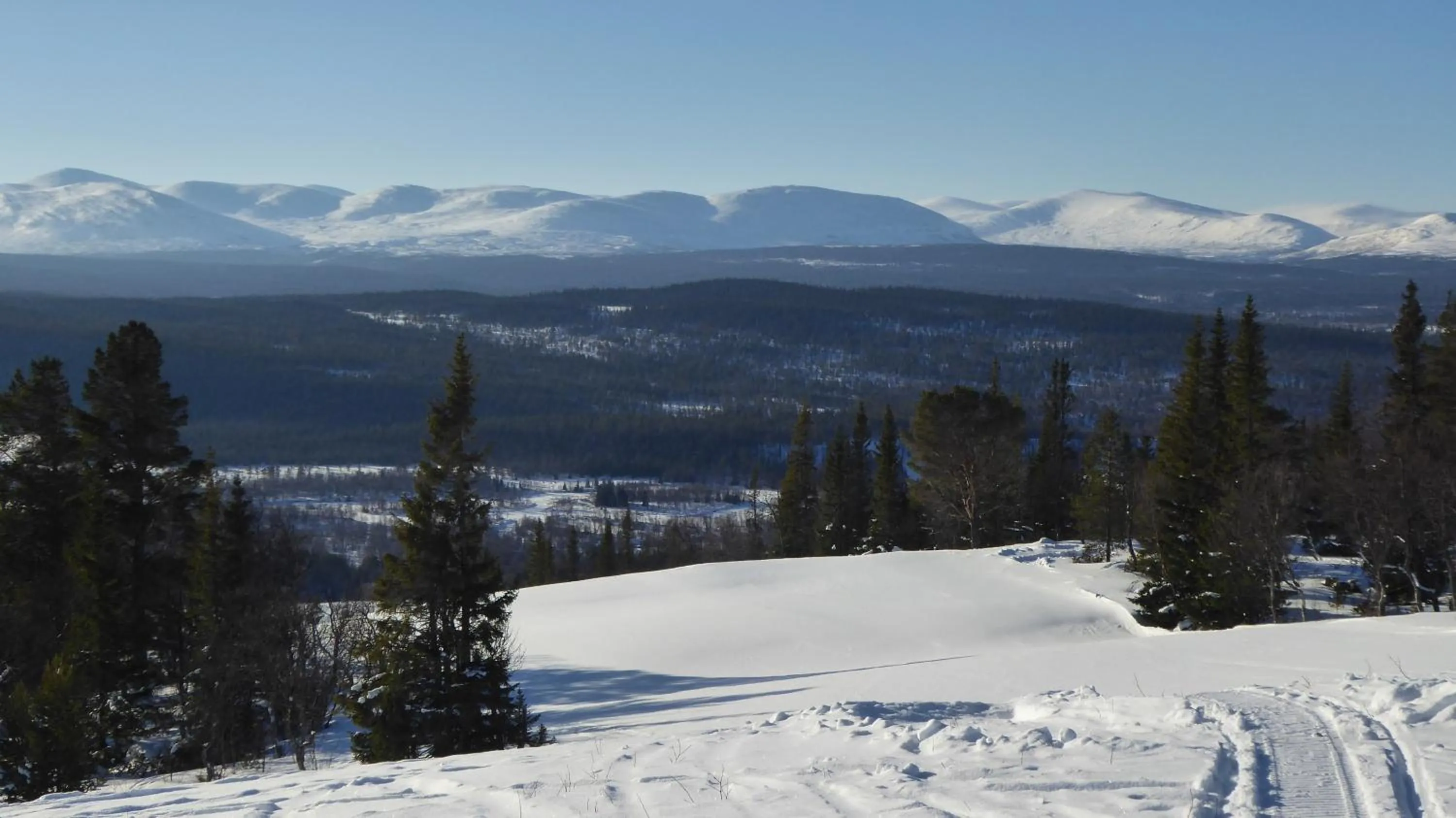 Skiing in Vålådalens Fjällstation