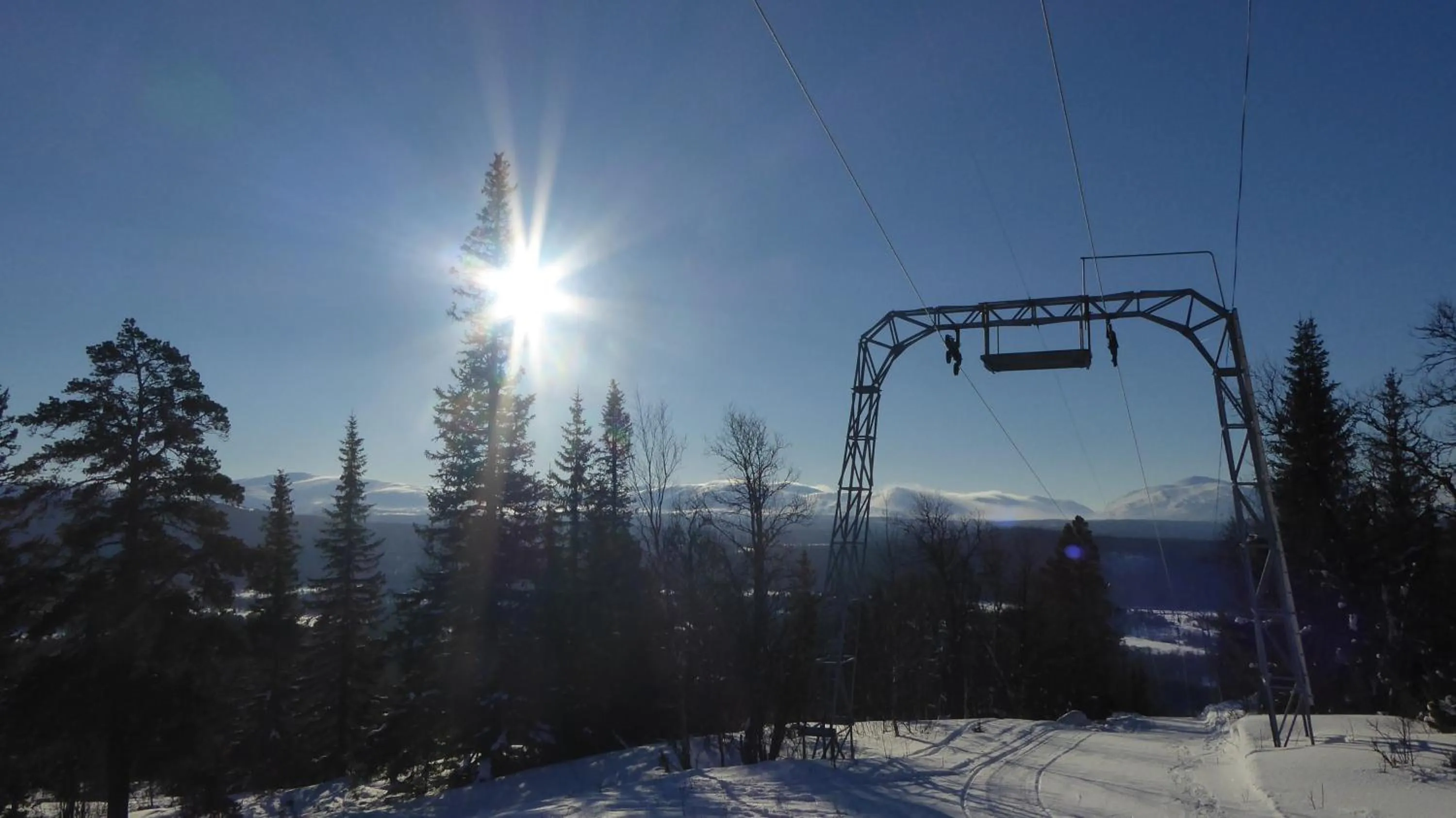 Skiing in Vålådalens Fjällstation