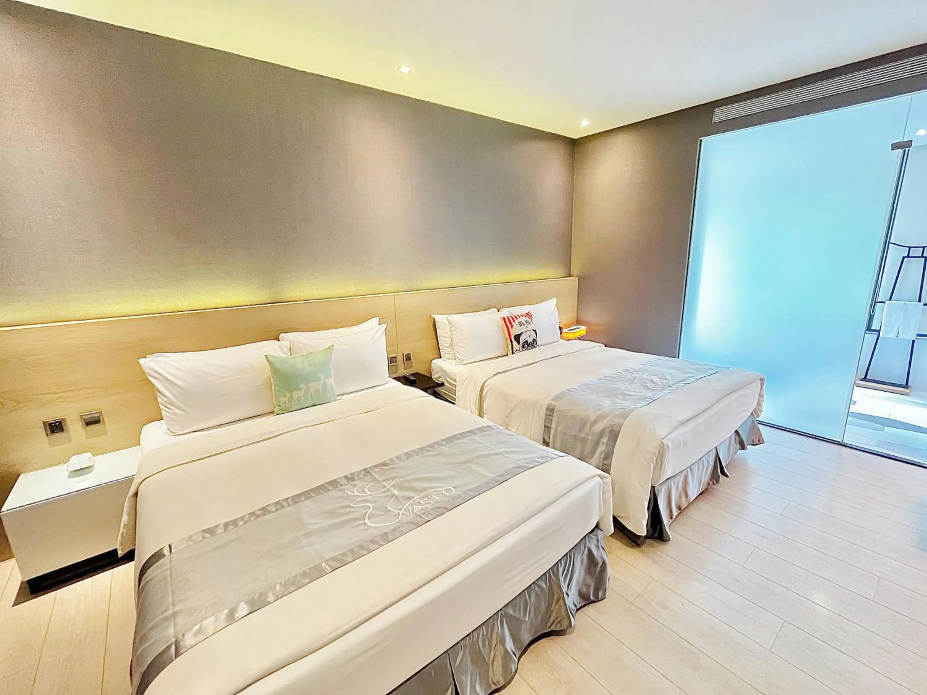 Bed in Vasty Jiaoxi Hotel