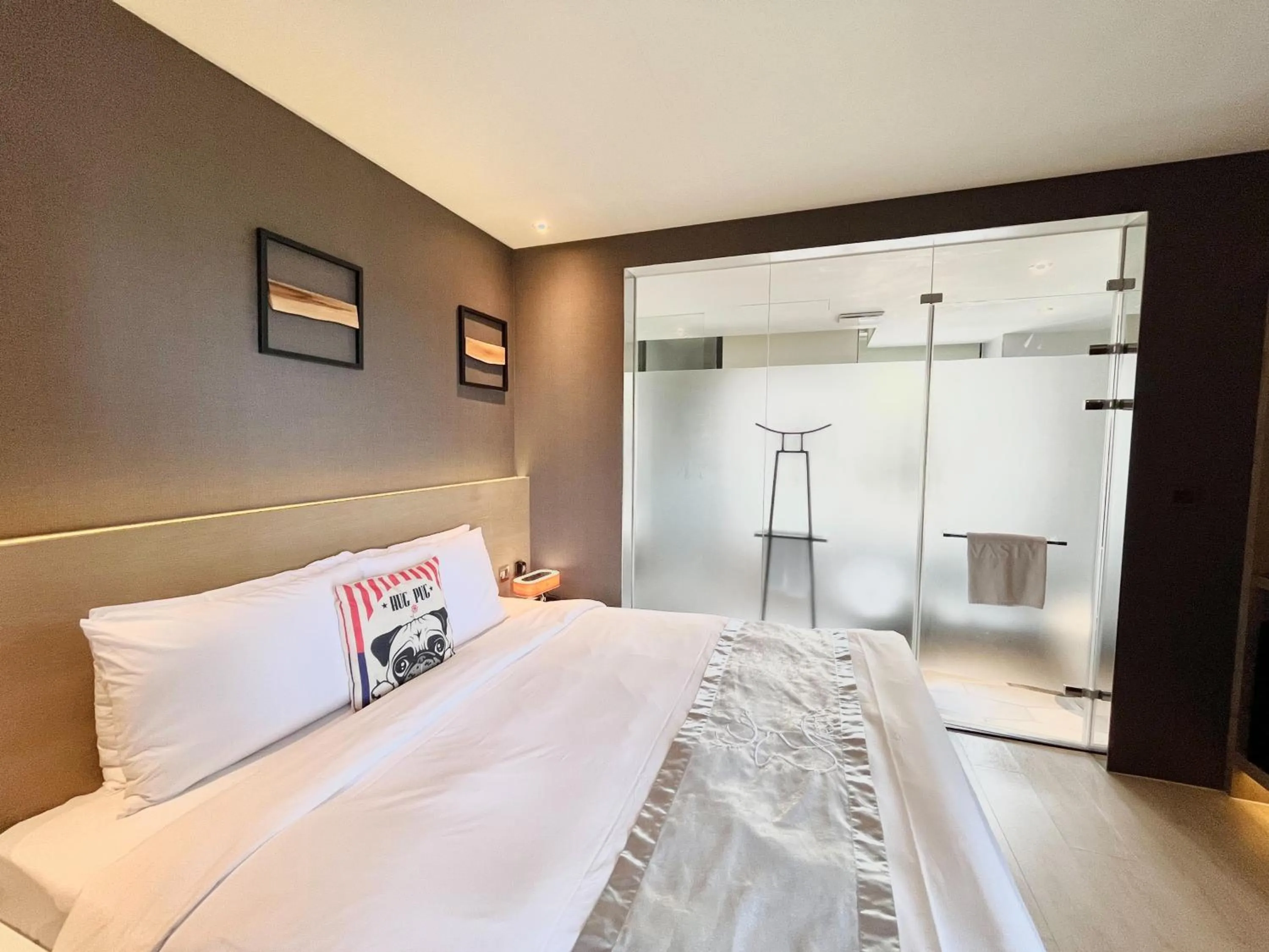 Bed in Vasty Jiaoxi Hotel