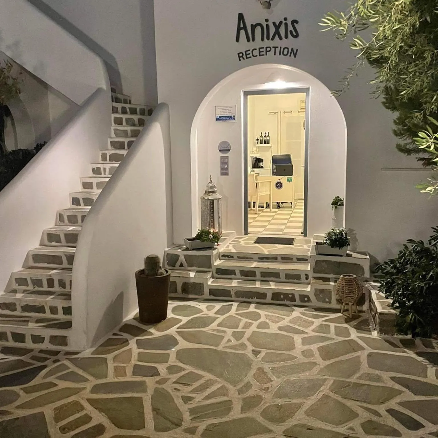 Lobby or reception in Anixis Studios Aliki Paros