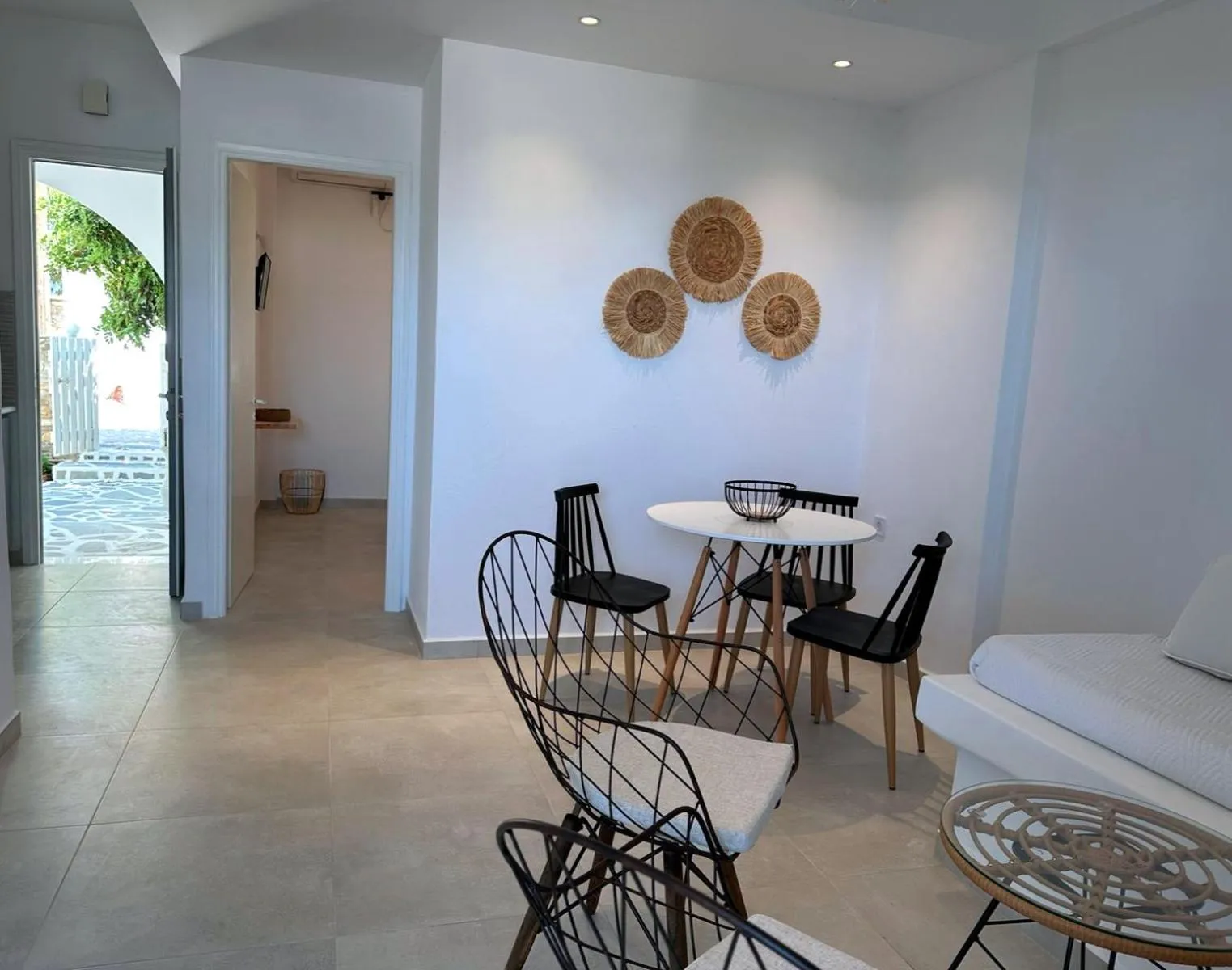 Living room in Anixis Studios Aliki Paros