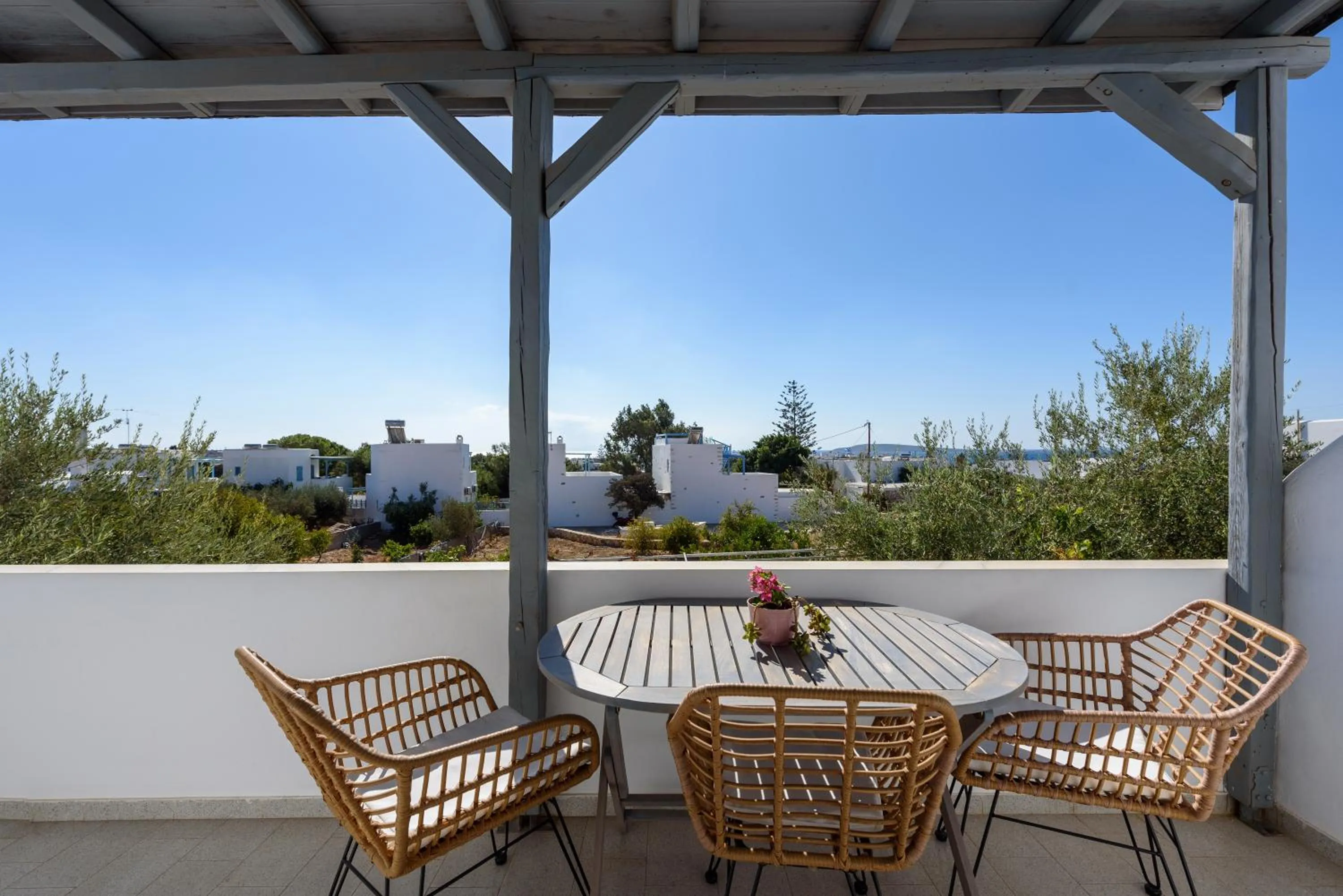 Balcony/Terrace in Anixis Studios Aliki Paros