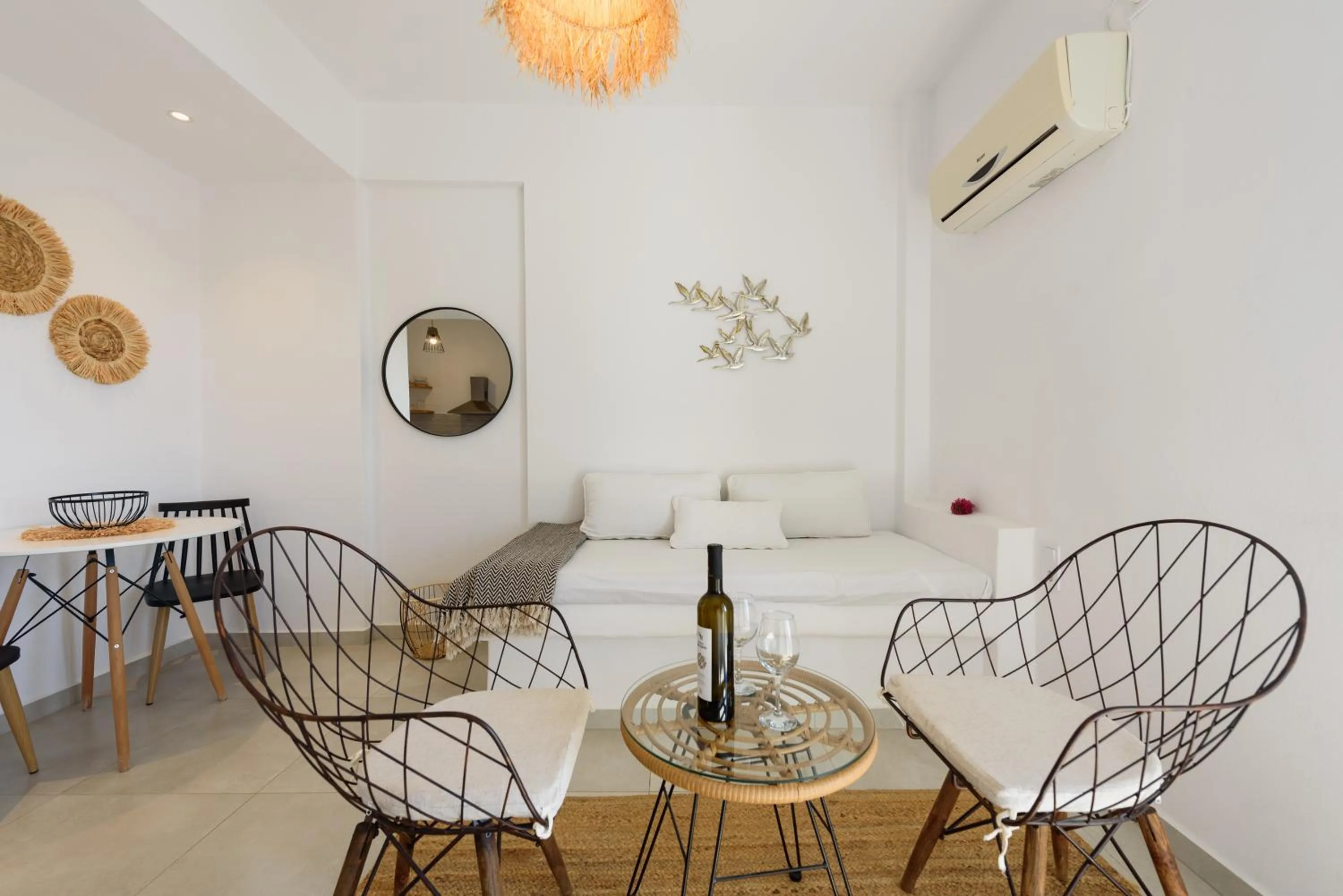 Living room in Anixis Studios Aliki Paros