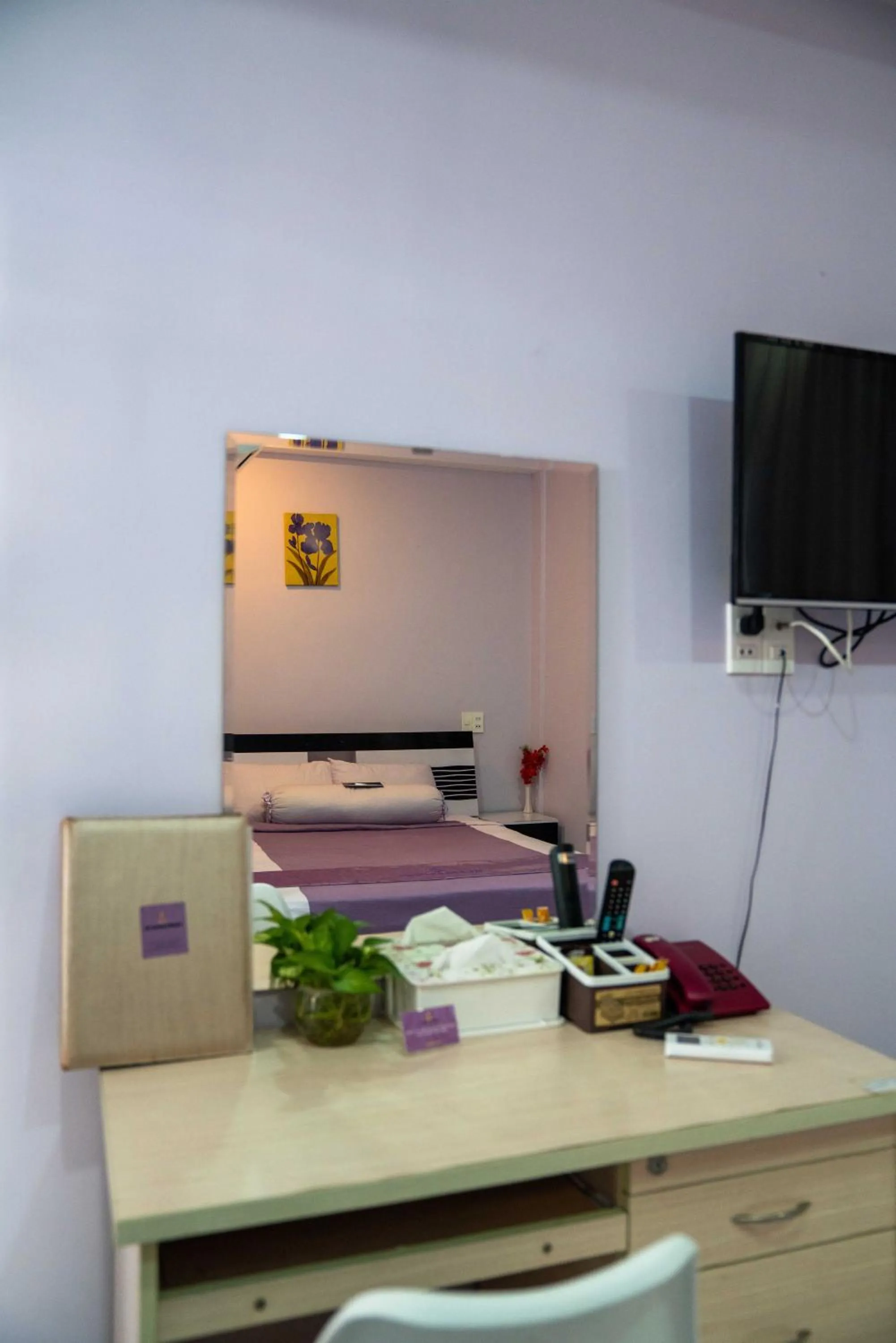 Decorative detail, Bed in HT Hotel Apartment