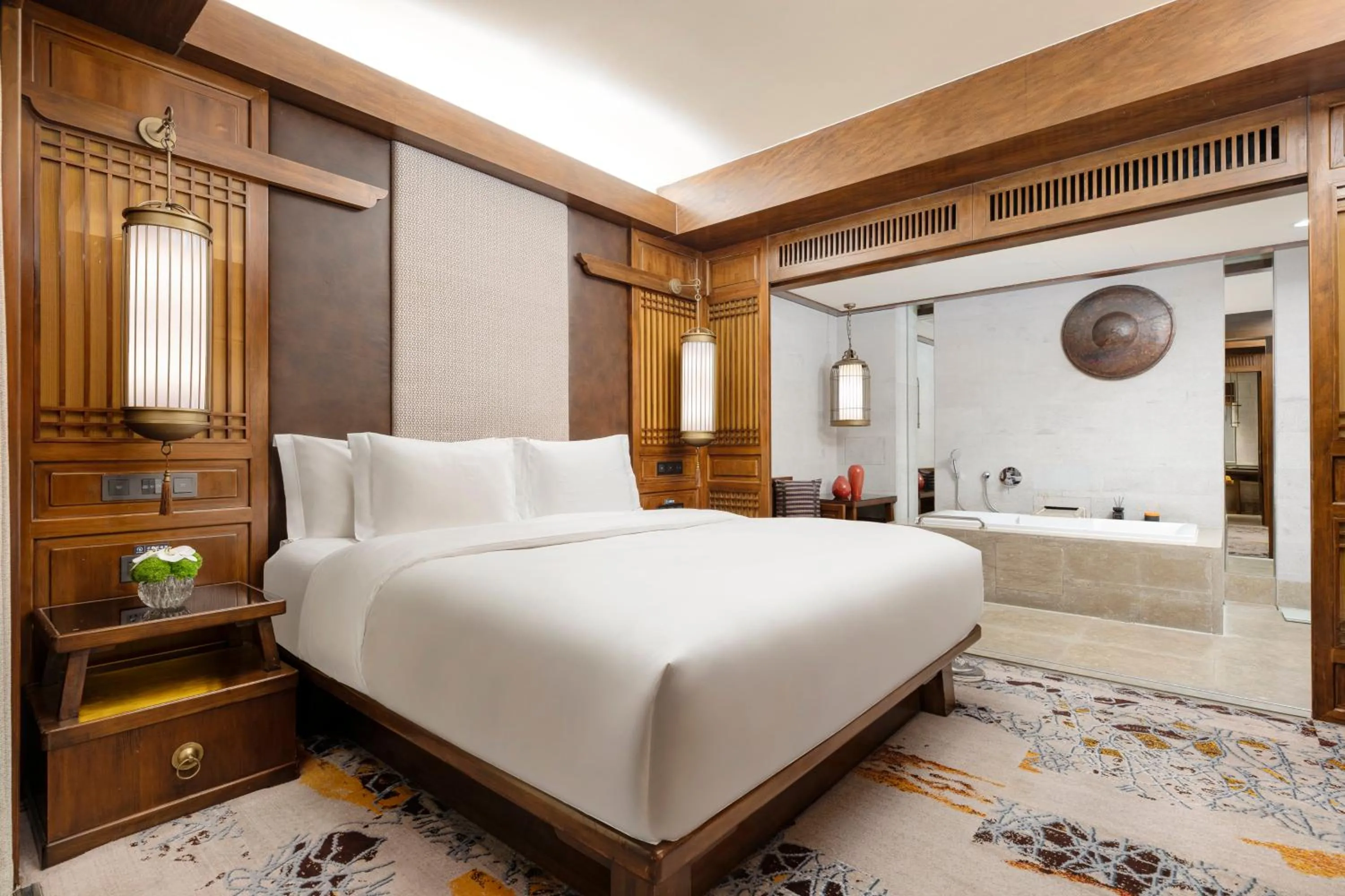 Photo of the whole room, Bed in InterContinental Lijiang Ancient Town Resort by IHG