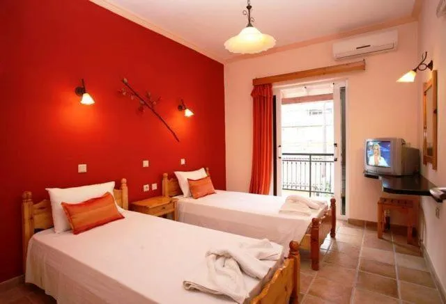 Bed in Apartments Corfu Sun Sea Side