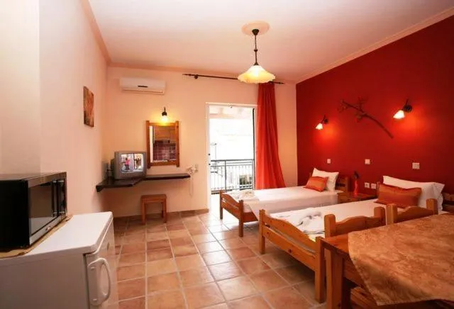 Bed in Apartments Corfu Sun Sea Side