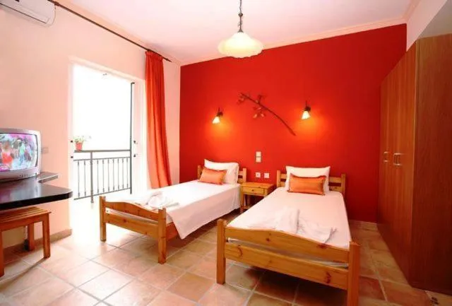 Bed in Apartments Corfu Sun Sea Side