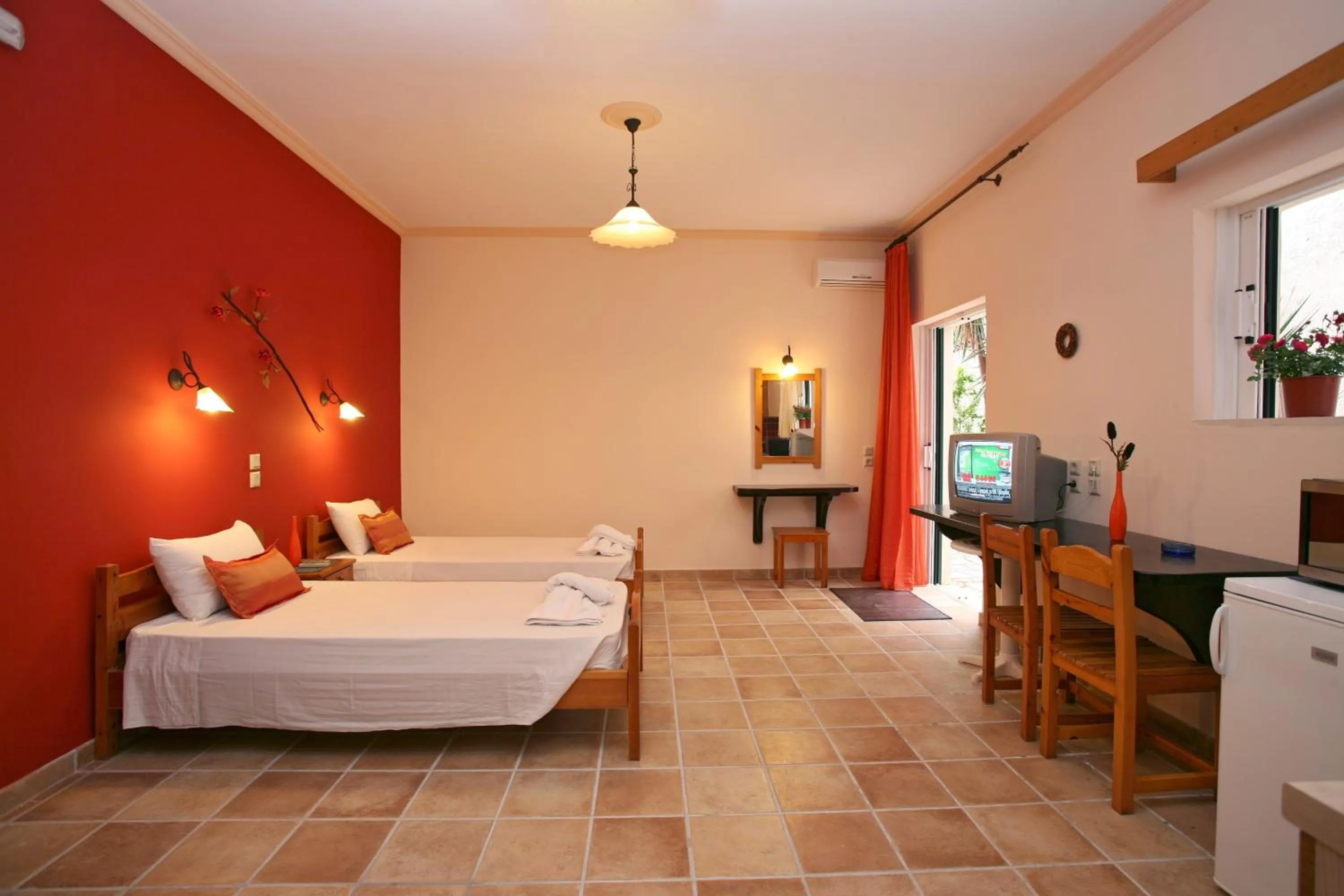 Bed in Apartments Corfu Sun Sea Side