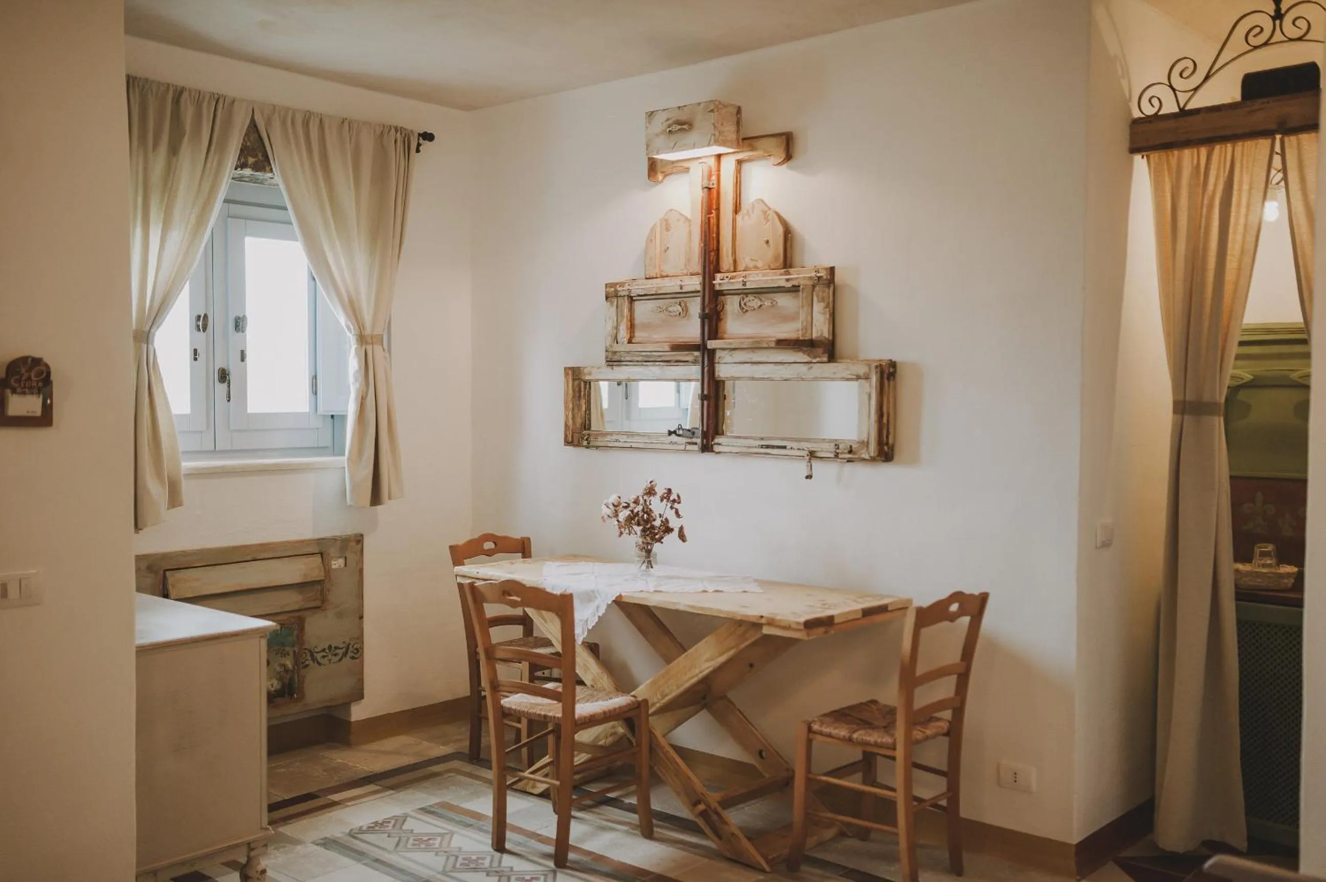 Seating area in Masseria Montenapoleone