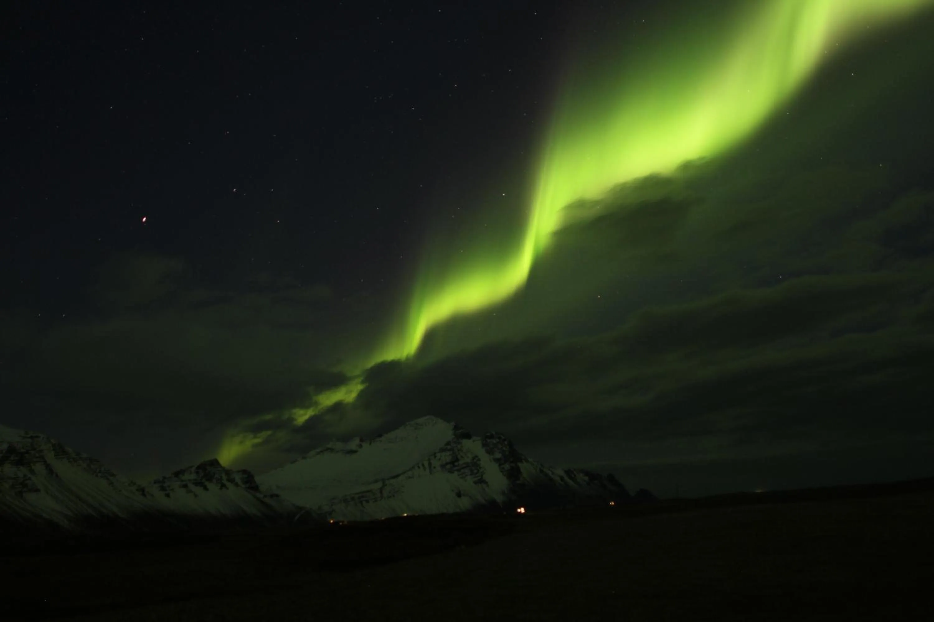 Natural landscape in Aurora Cabins