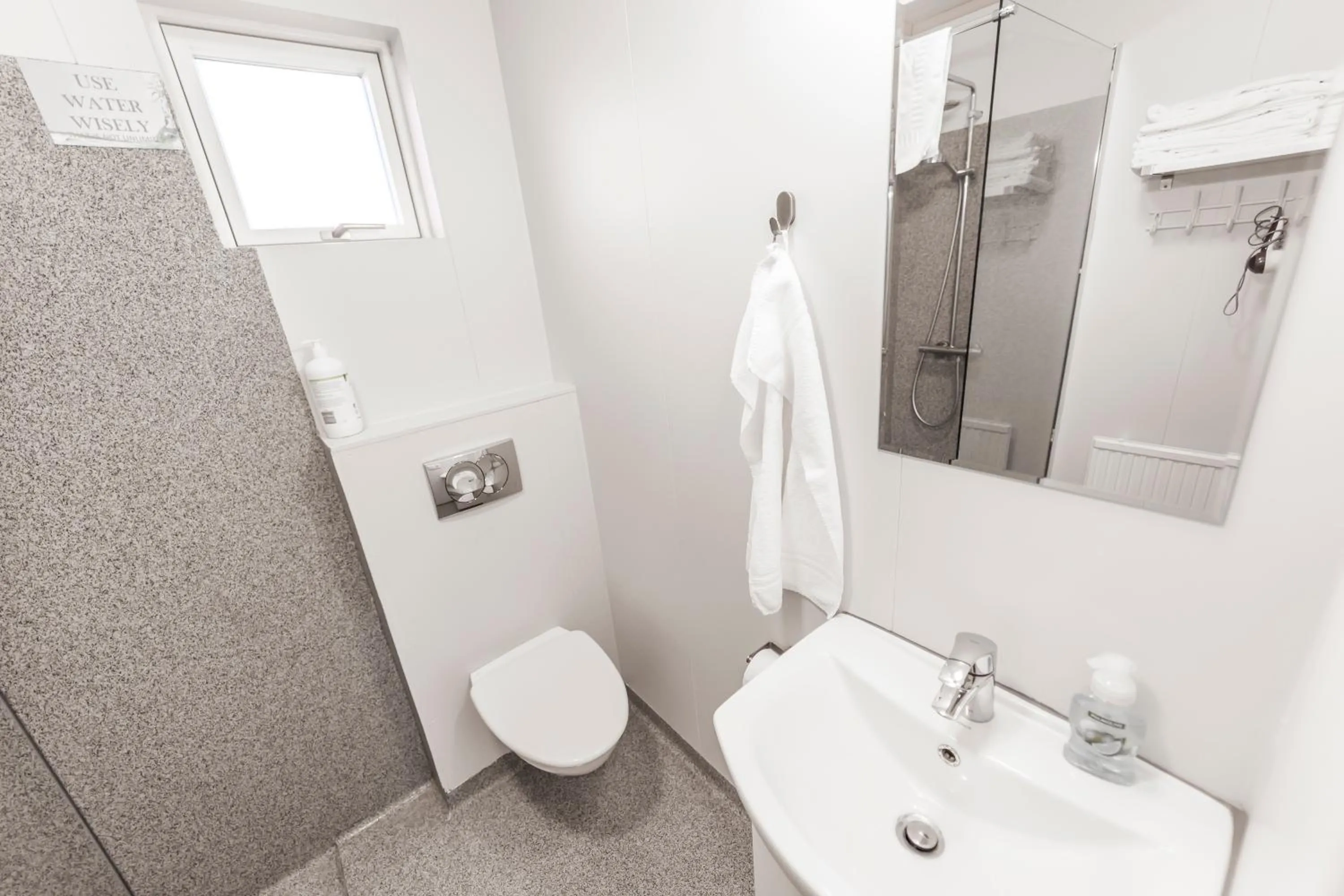 Bathroom in Aurora Cabins