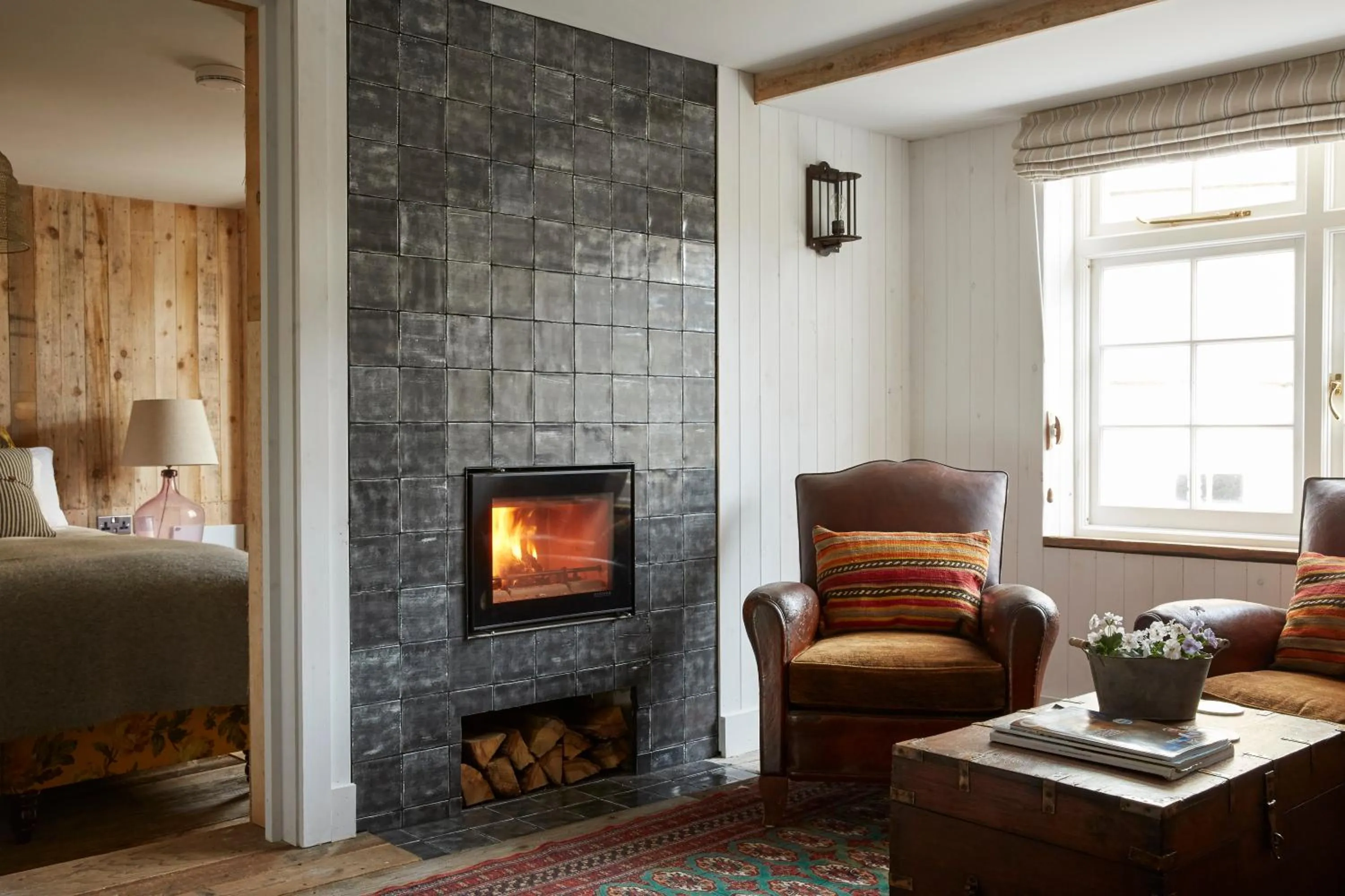 Bed in Artist Residence Cornwall