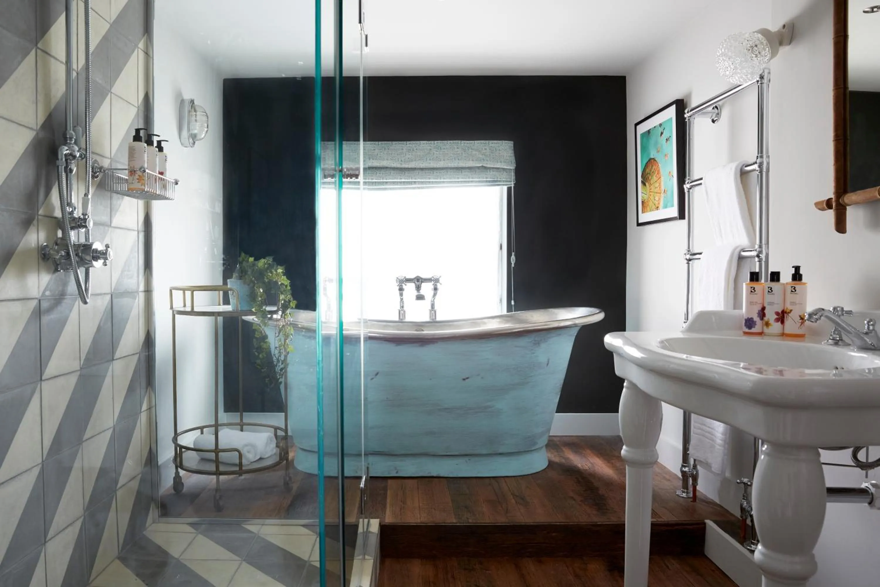 Shower in Artist Residence Cornwall