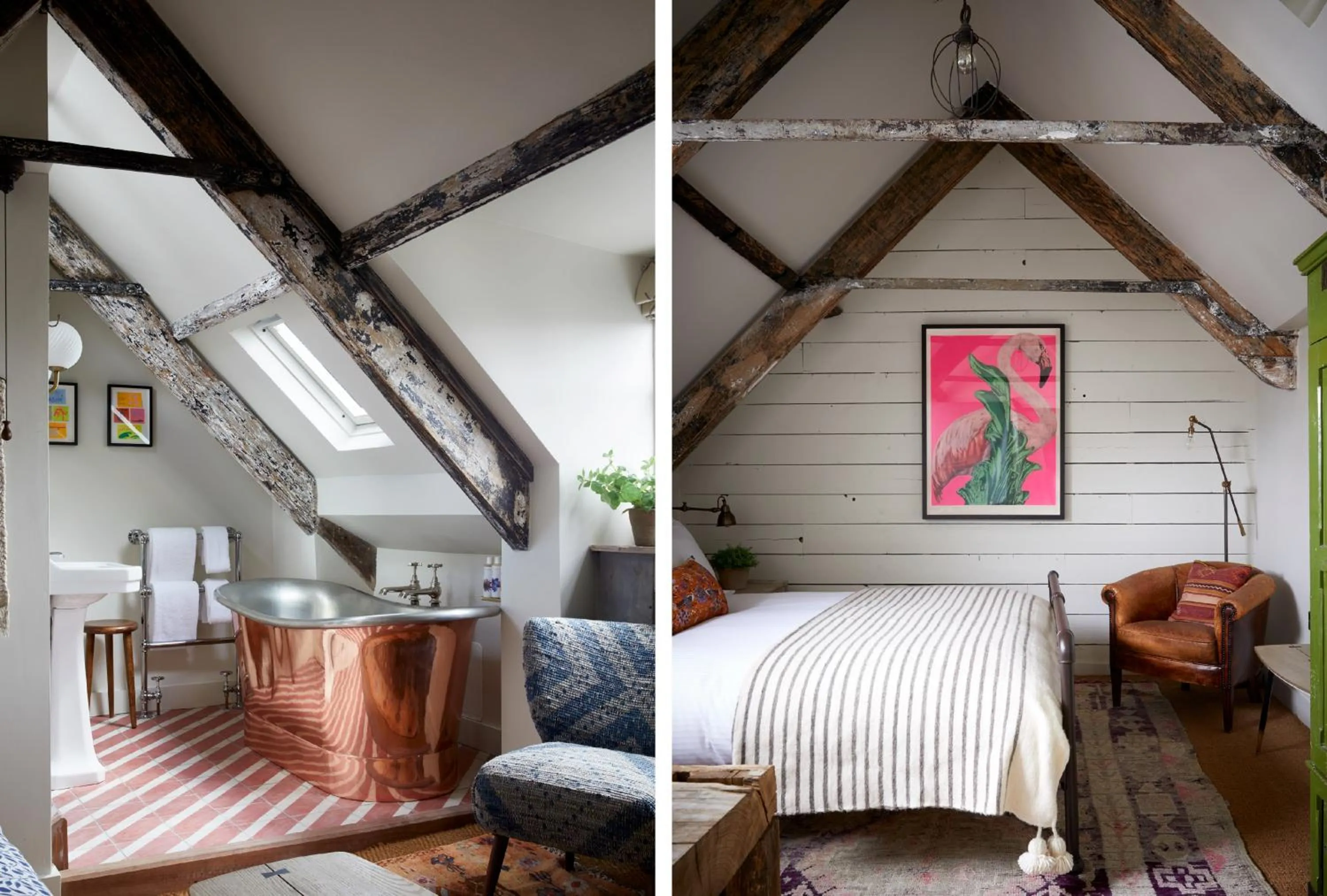 Bed in Artist Residence Cornwall