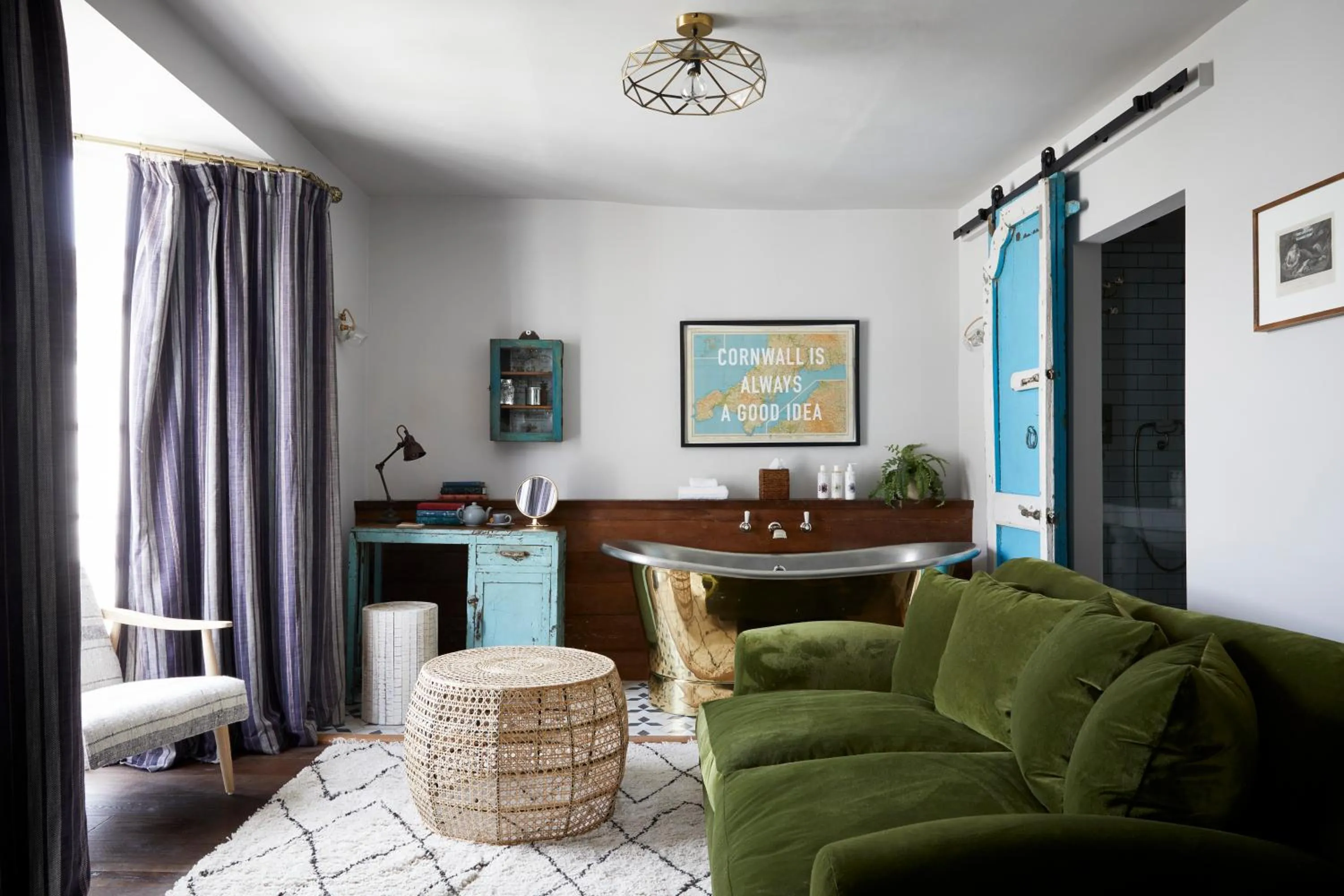 Bathroom in Artist Residence Cornwall
