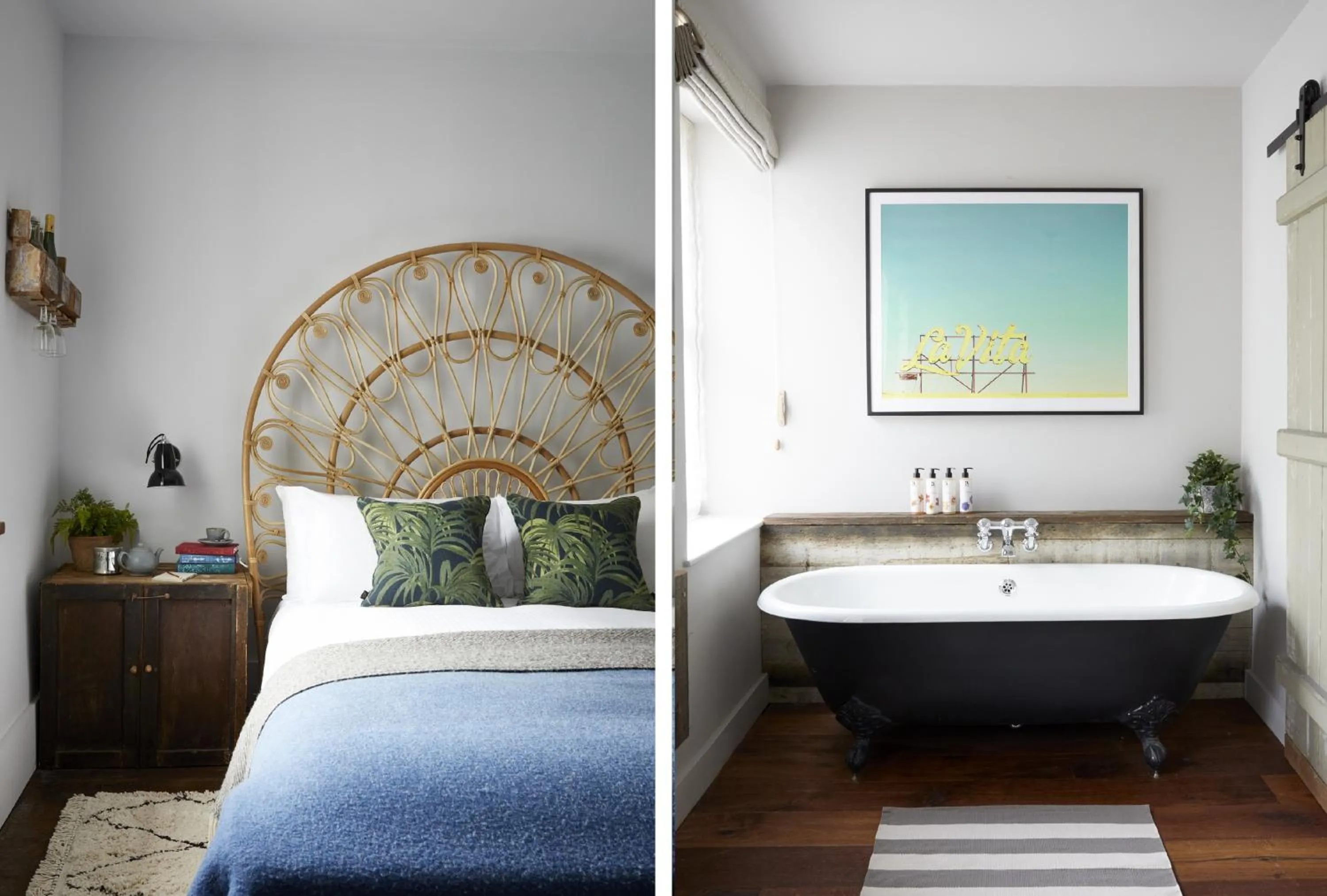 Bathroom, Bed in Artist Residence Cornwall