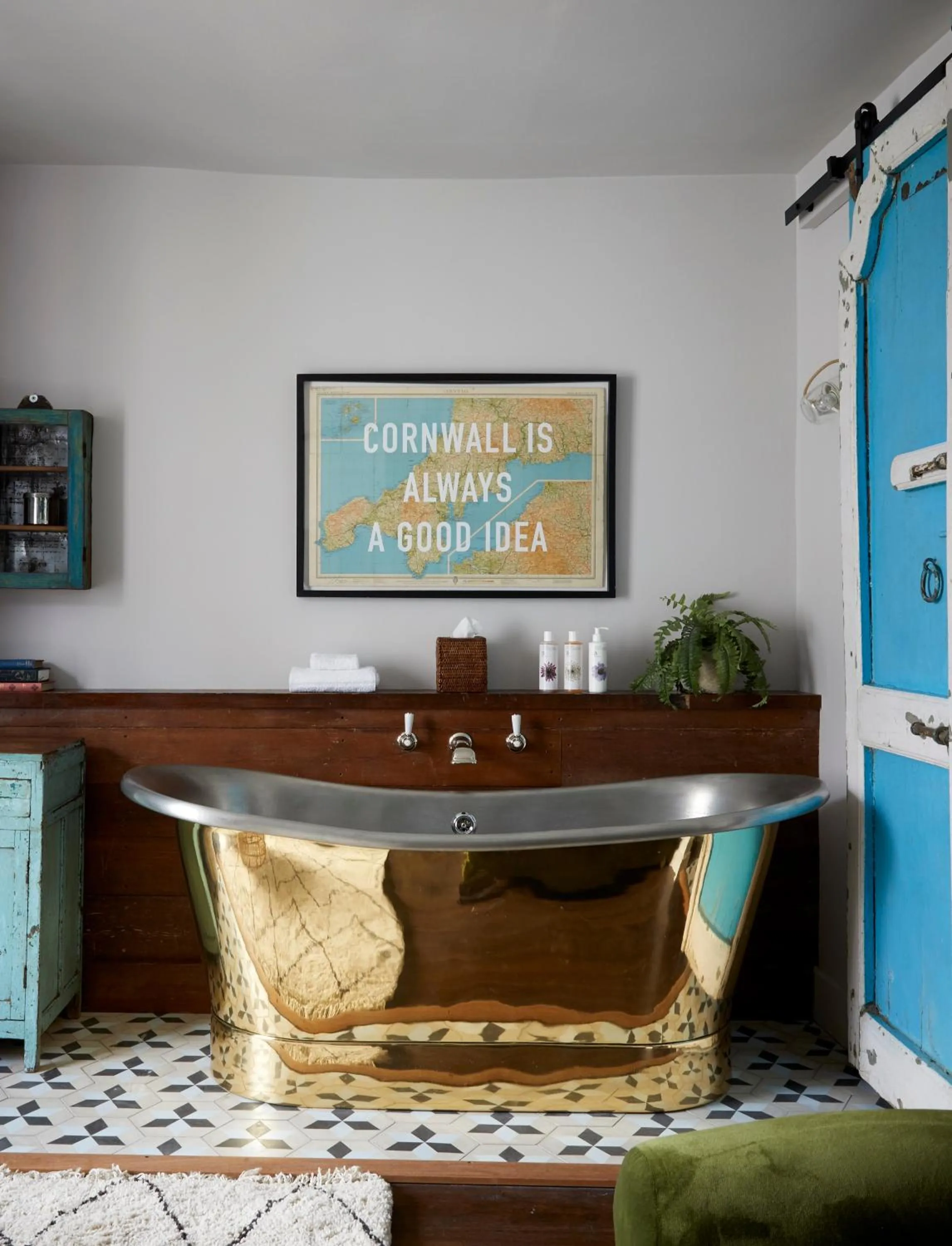 Bathroom in Artist Residence Cornwall