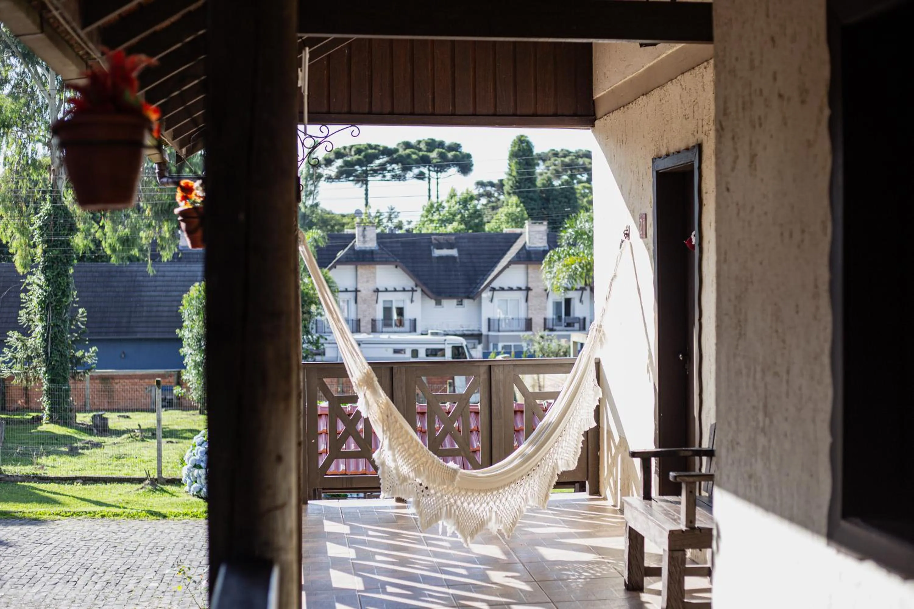Balcony/Terrace in Pousada Caliandra Da Serra