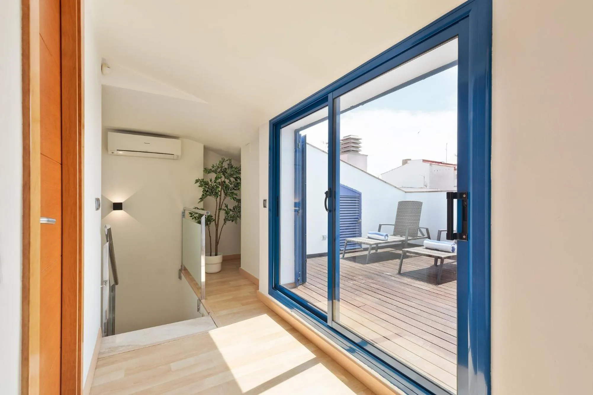 Bed in Lucas House Apartments by Sitges Group