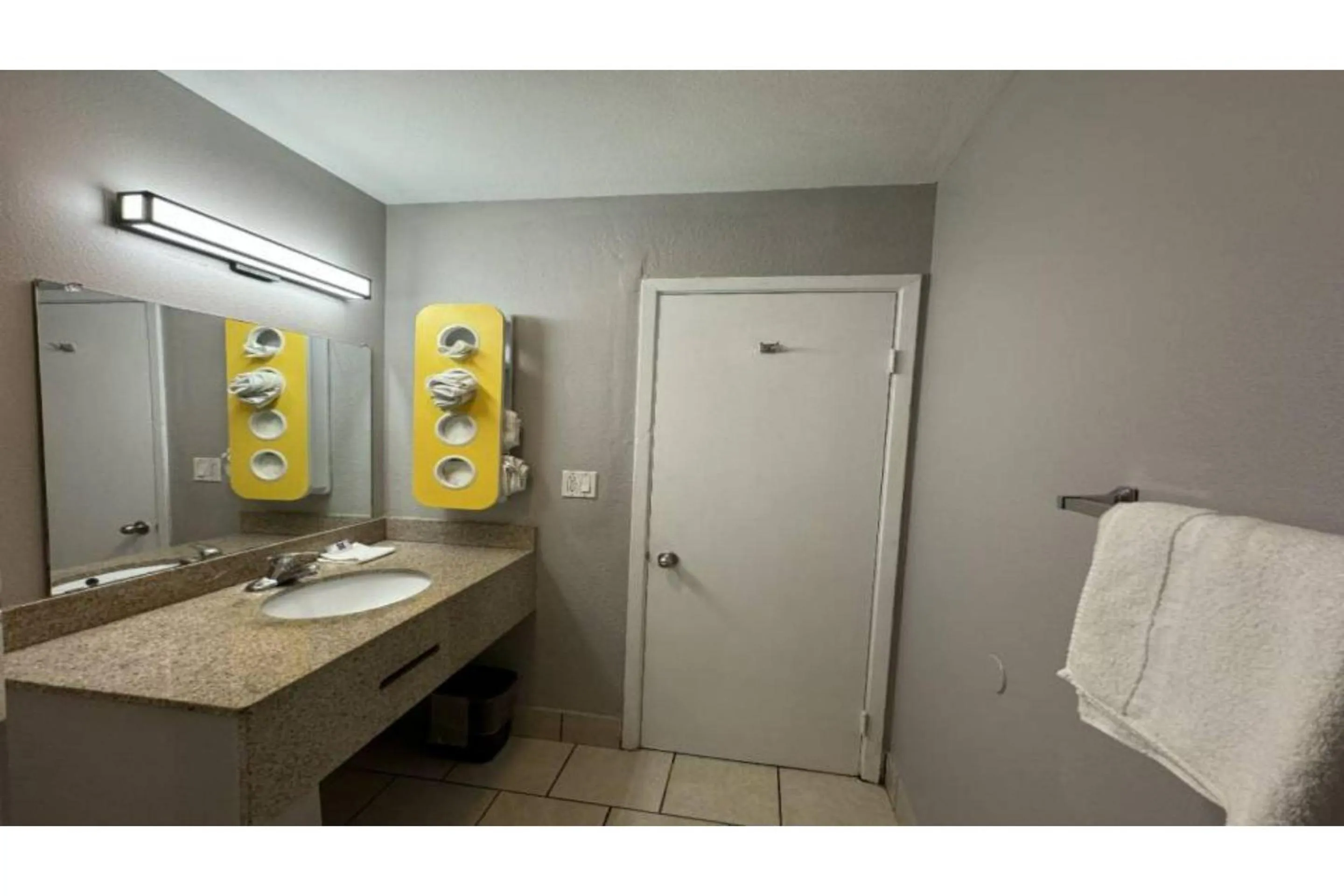 Bathroom in Motel 6-Janesville, WI