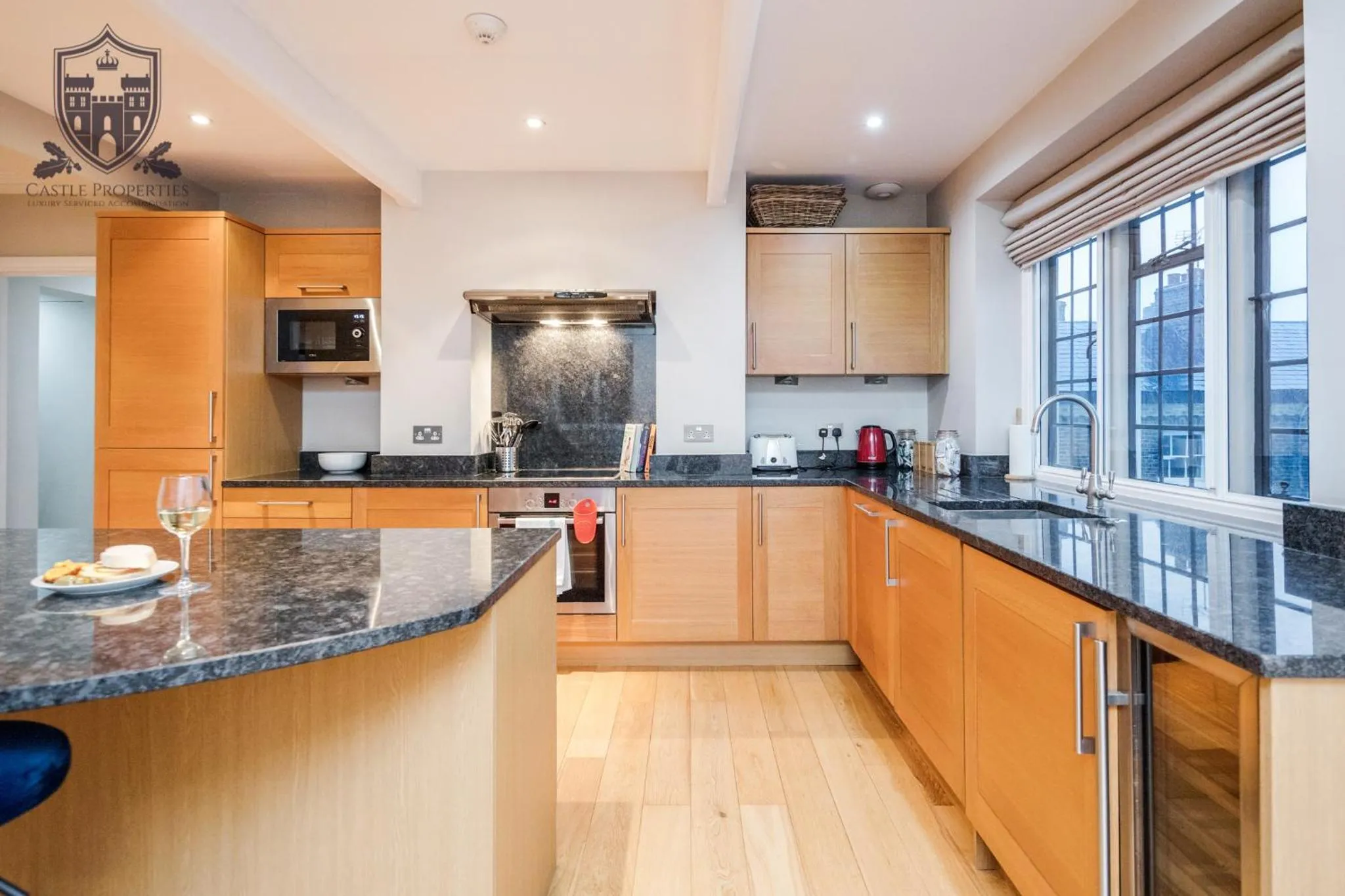 Communal kitchen in Castle Properties:Eton-The College