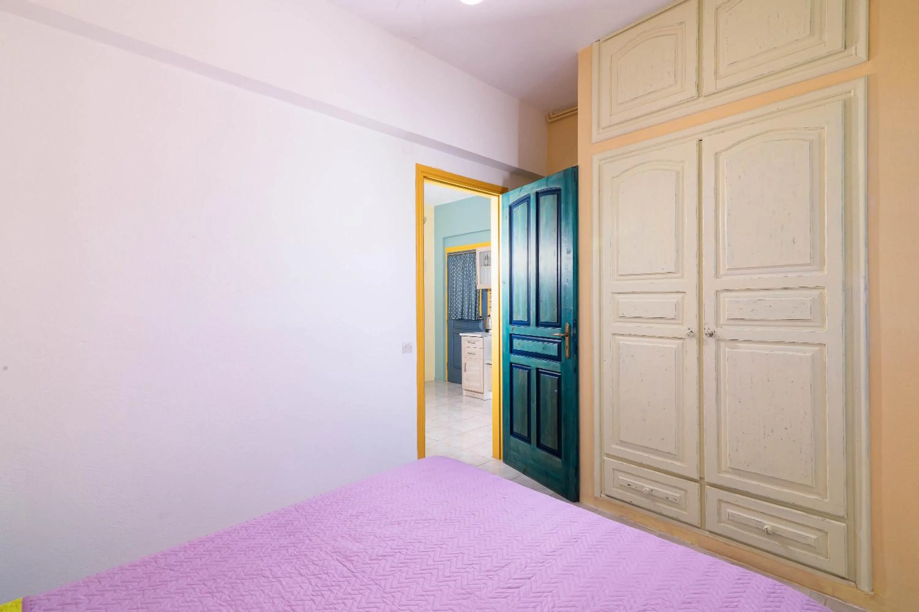 Facade/entrance, Bed in Afroditi Apartments