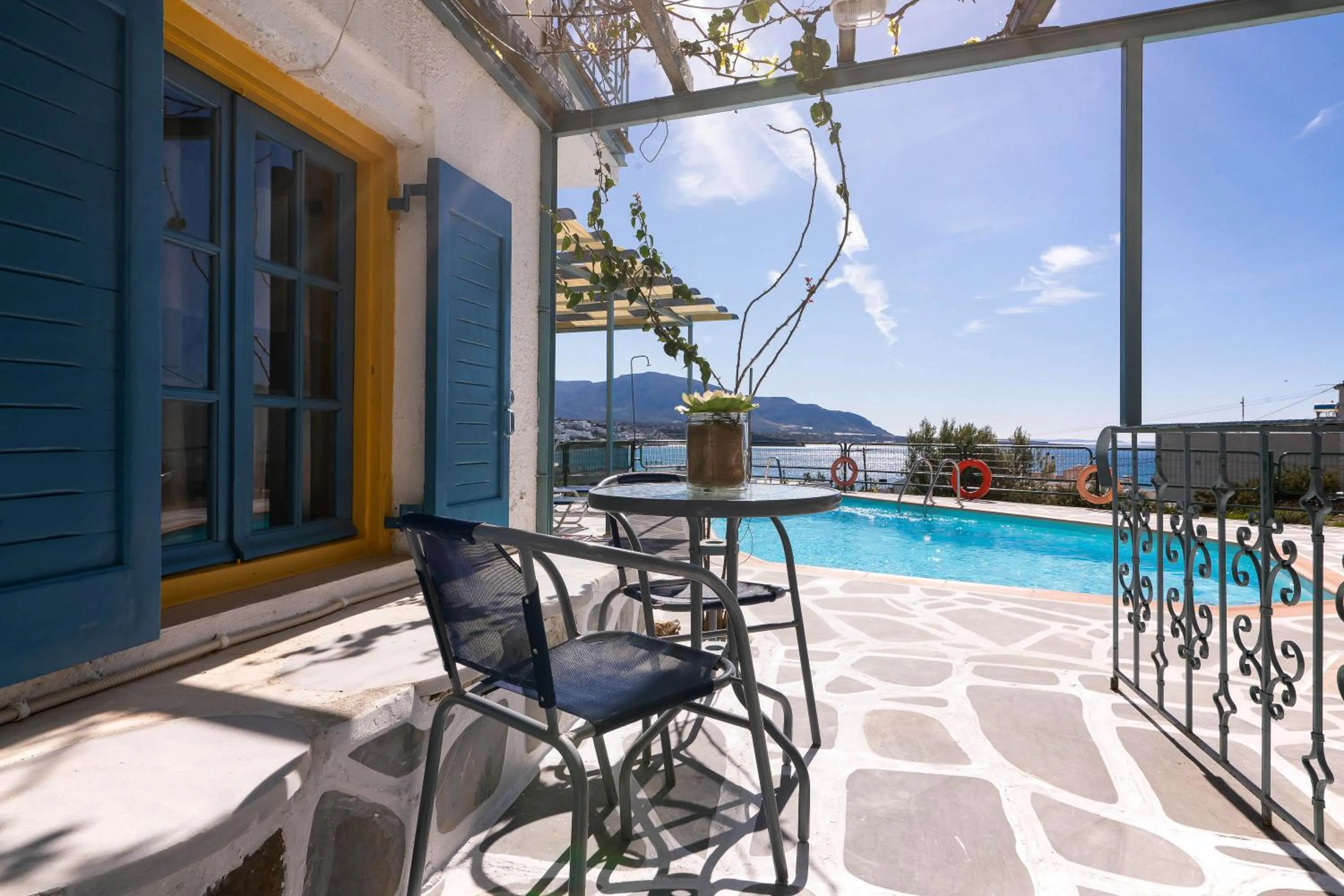 Patio in Afroditi Apartments