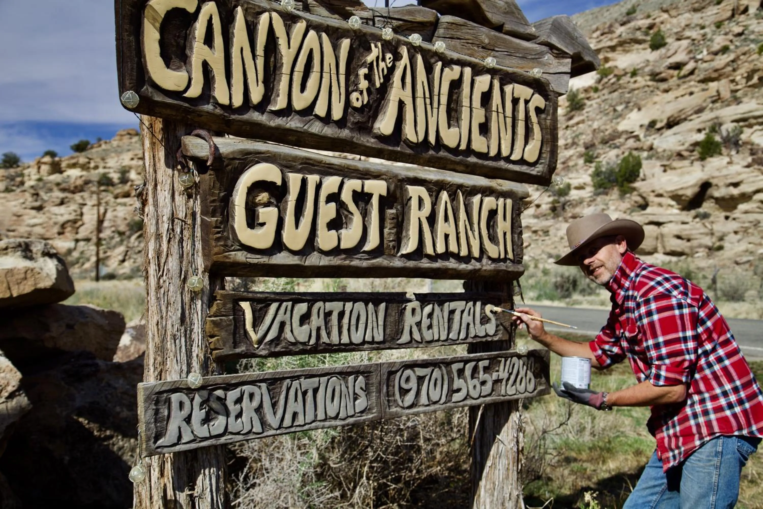 Logo/Certificate/Sign in Canyon Of The Ancients Guest Ranch