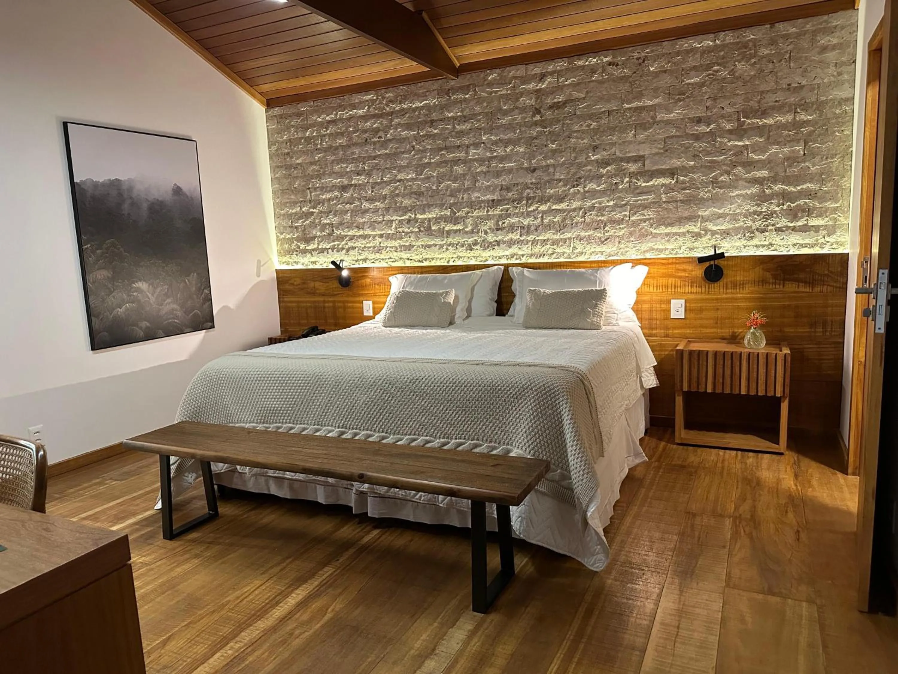 Bed in Eco Resort Hotel Villa São Romão