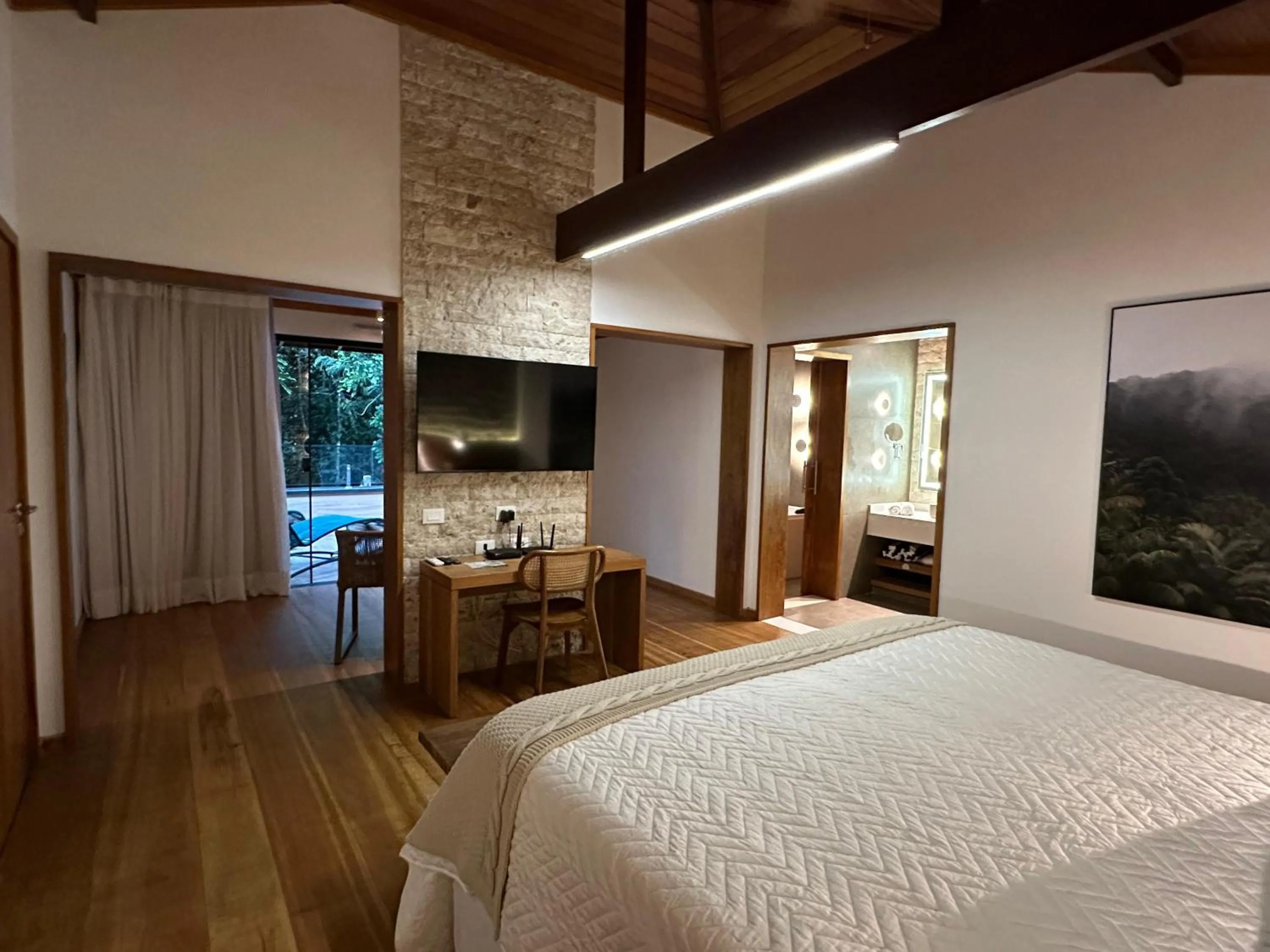 Bed in Eco Resort Hotel Villa São Romão