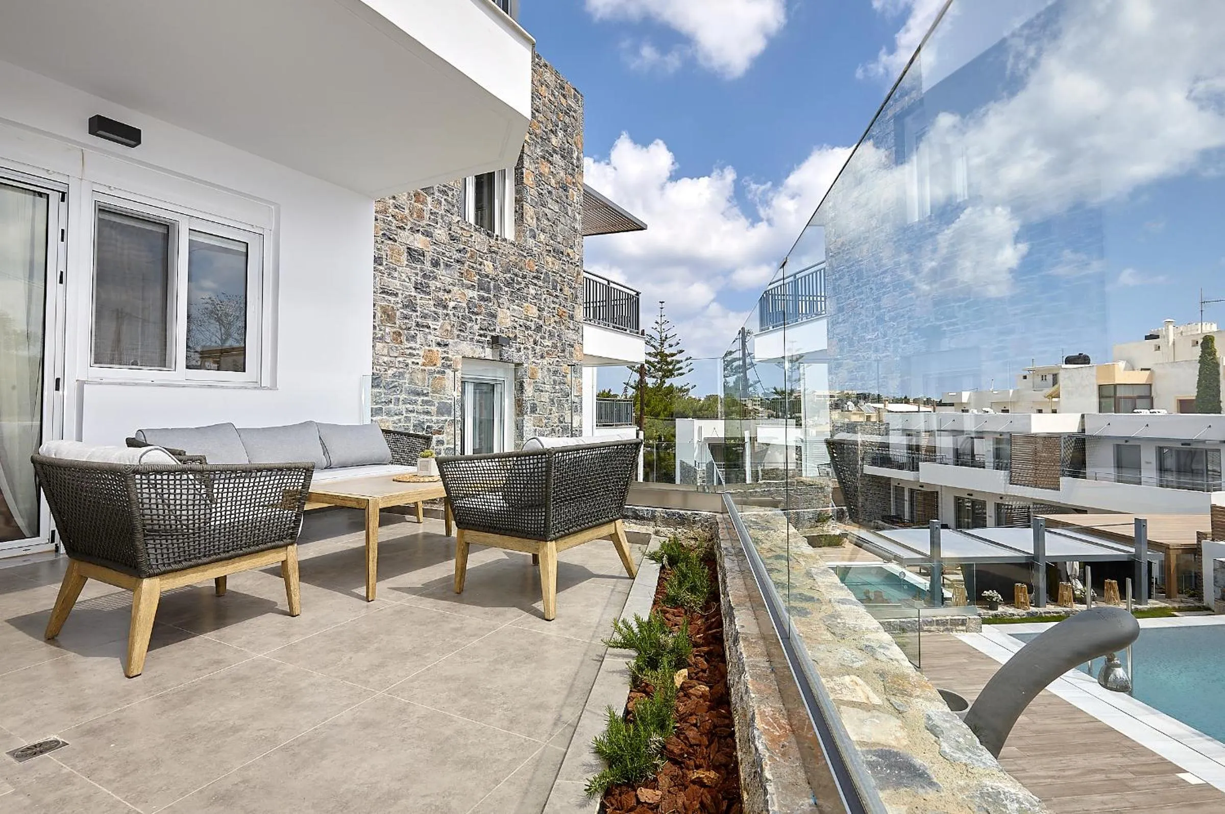 Pool view in Seascape Luxury Residences